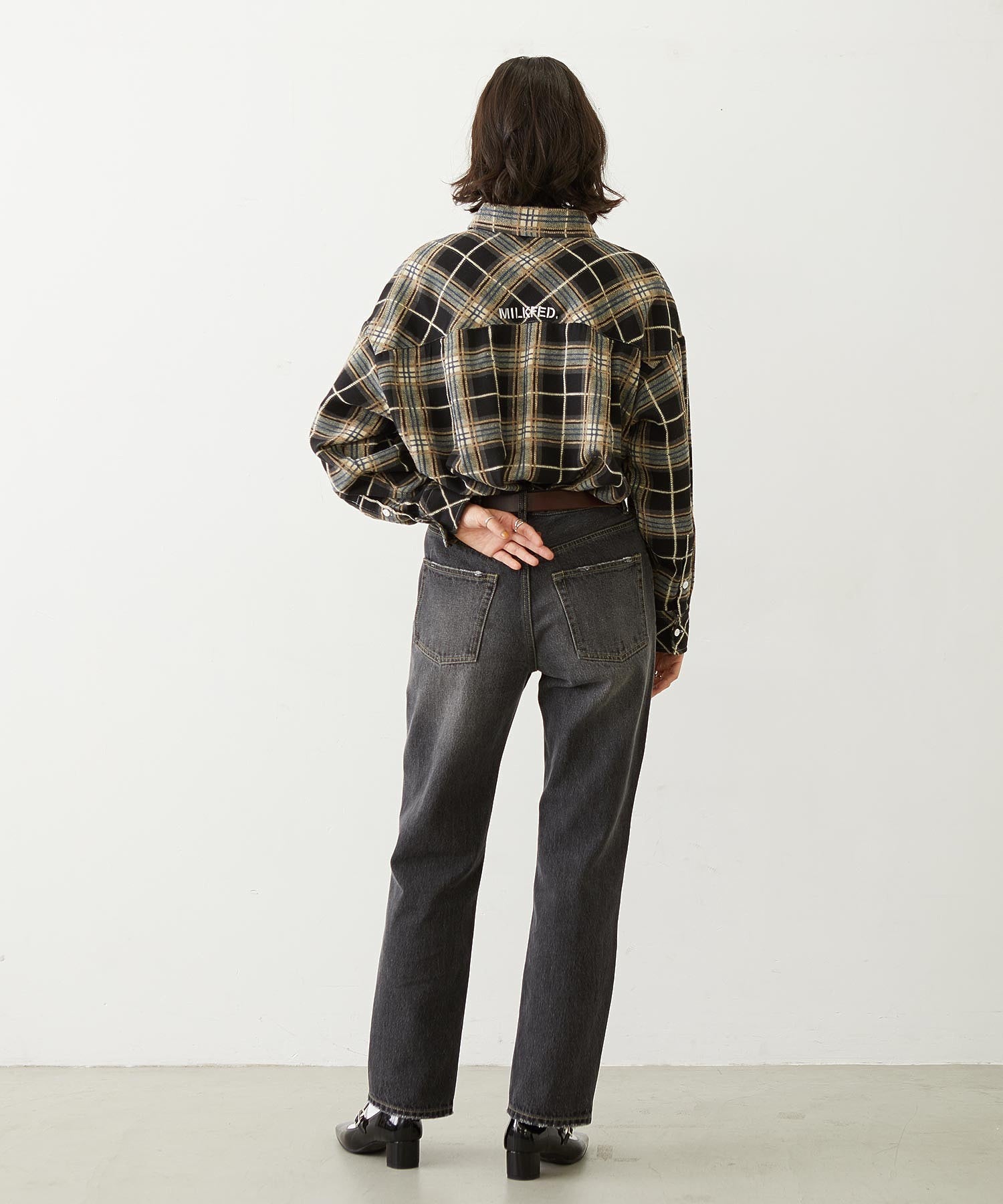 LOGO PLAID SHIRT