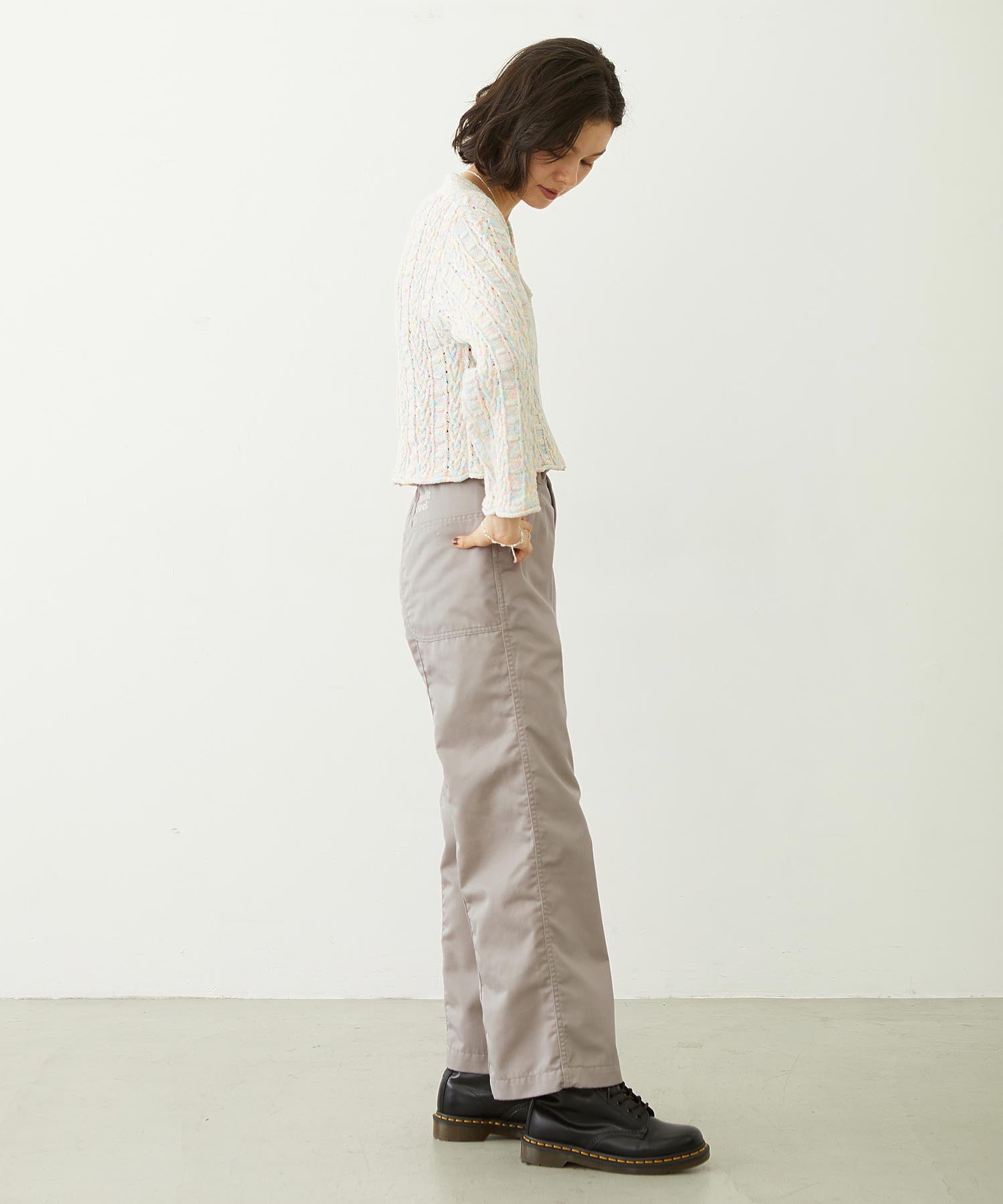 OPENWORK CABLE KNIT CARDIGAN