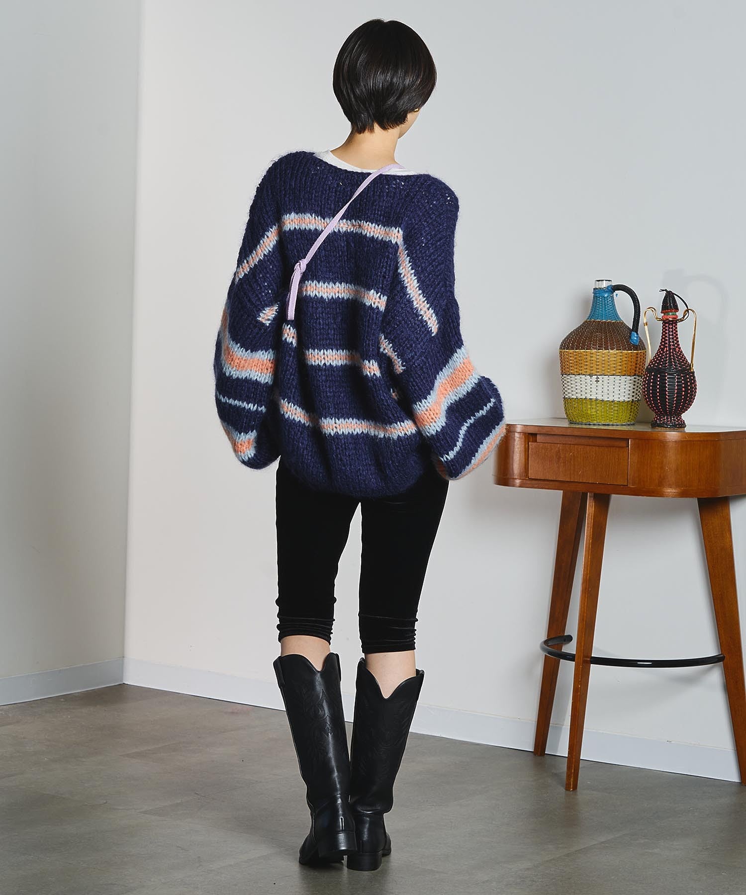 mici/MESH KNIT SHOULDER BAG