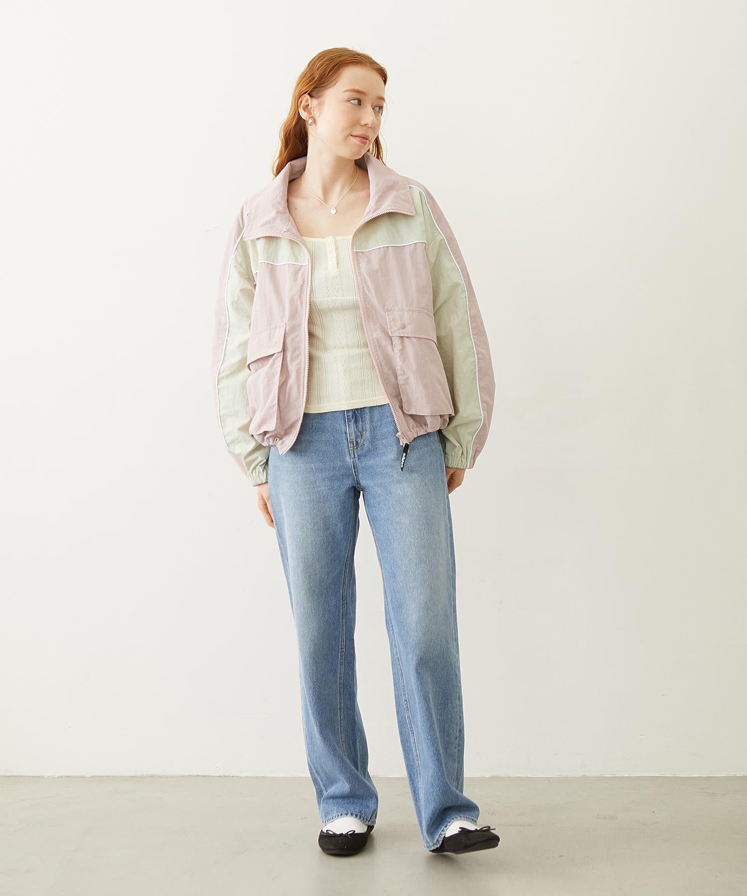 CUTOUT LOGO TRACK JACKET