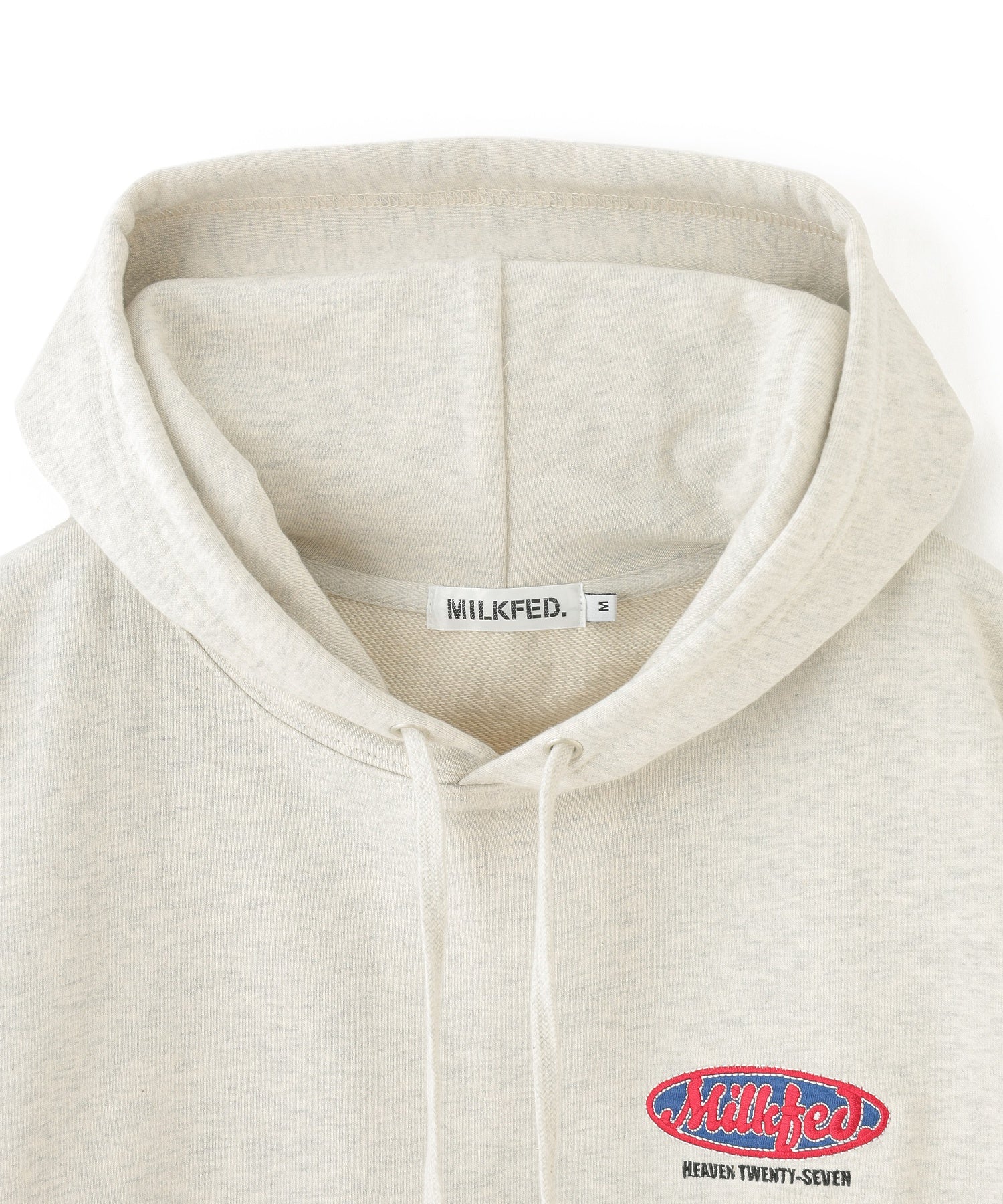 OVAL LOGO EMBROIDERY SWEAT HOODIE