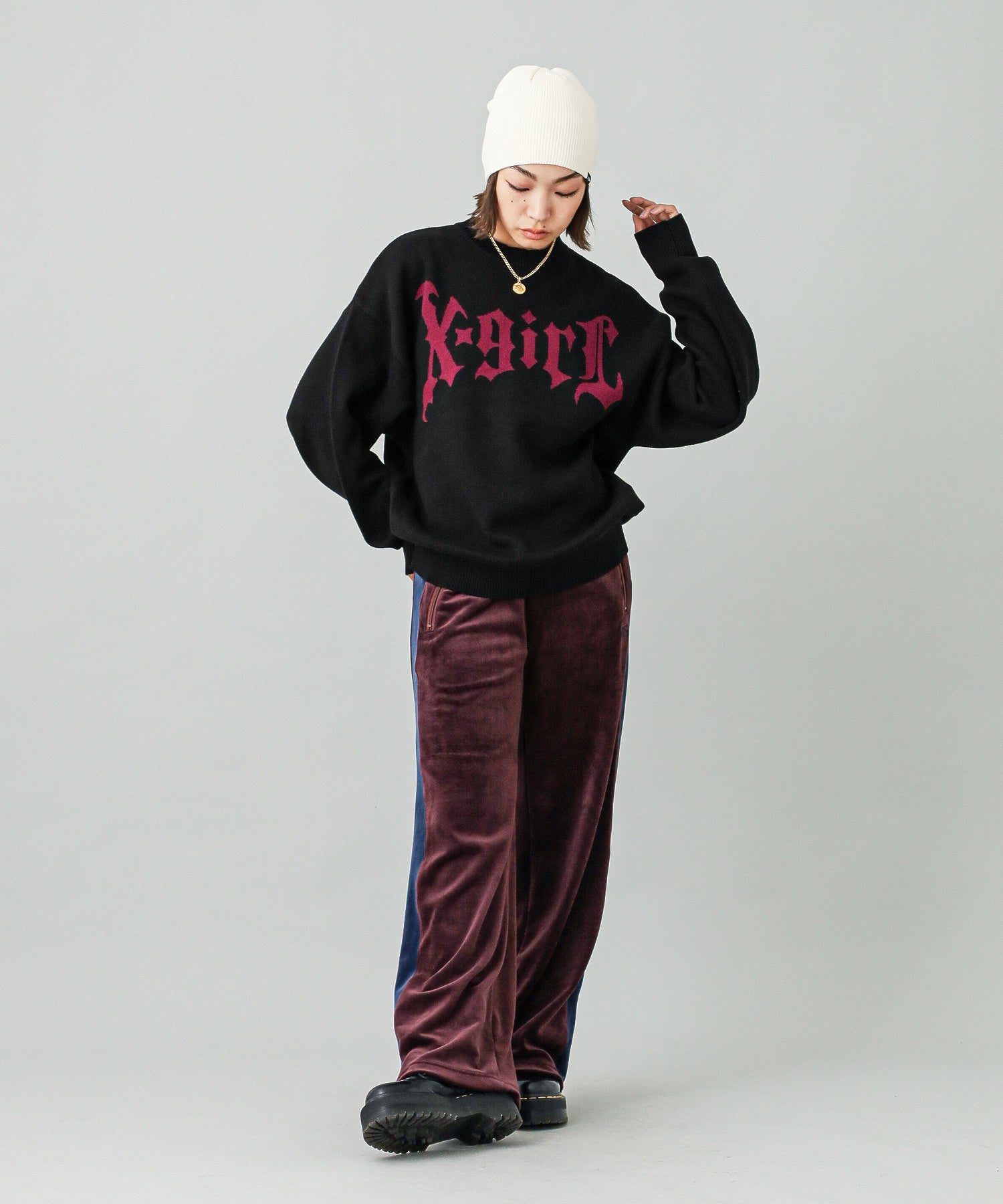 VELOUR TRACK PANTS