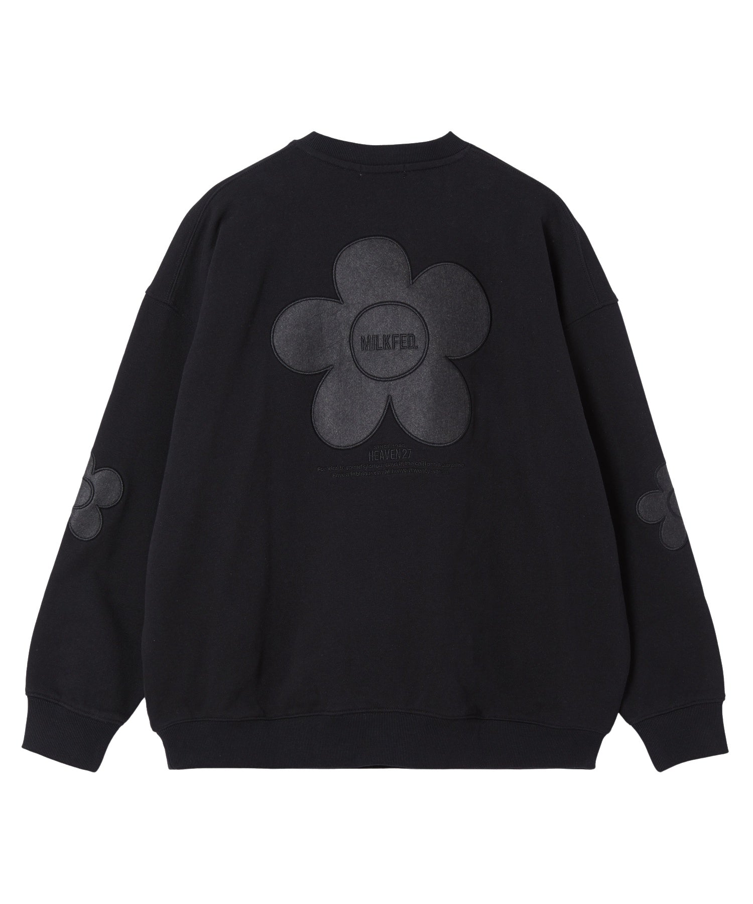 FLOWER ELBOW PATCH SWEAT TOP