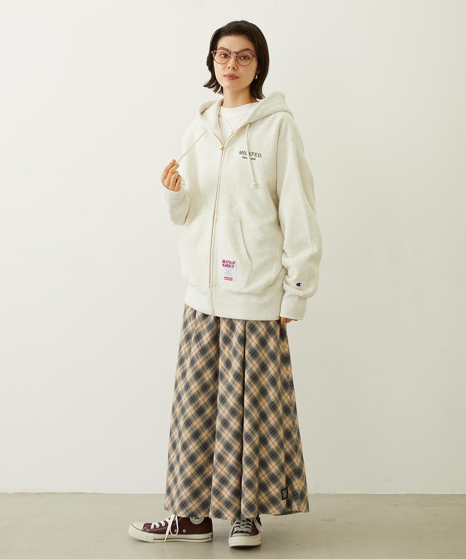 MILKFED. × CHAMPION SWEAT ZIP HOODIE