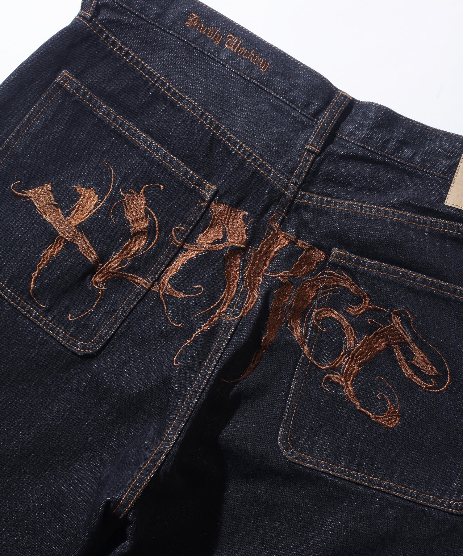 RAGE LOGO DENIM PANTS