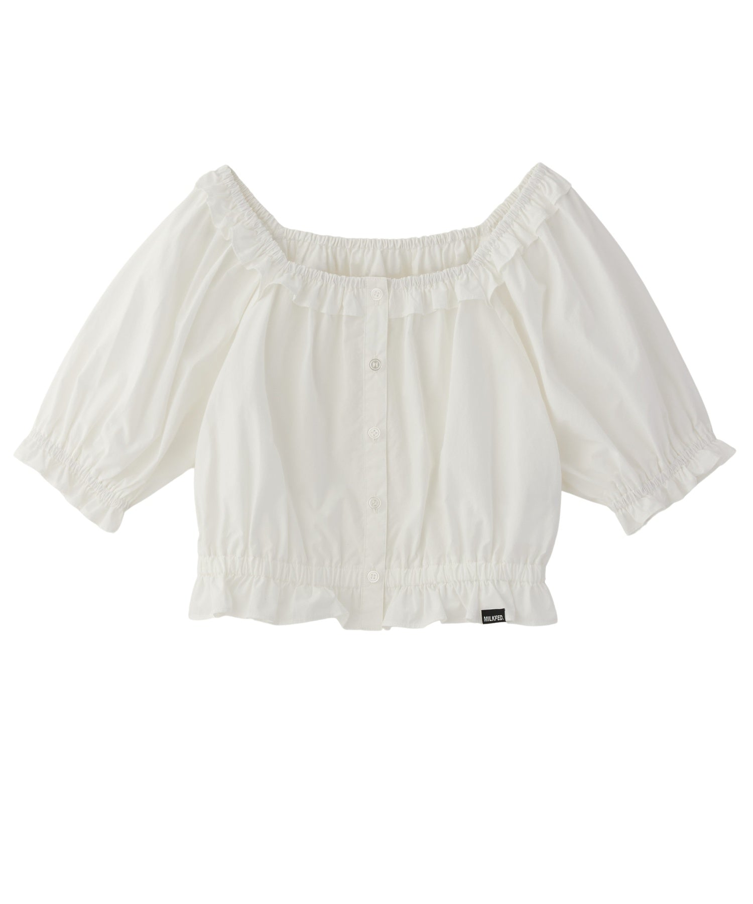 SQUARE NECK PUFF SLEEVE BLOUSE