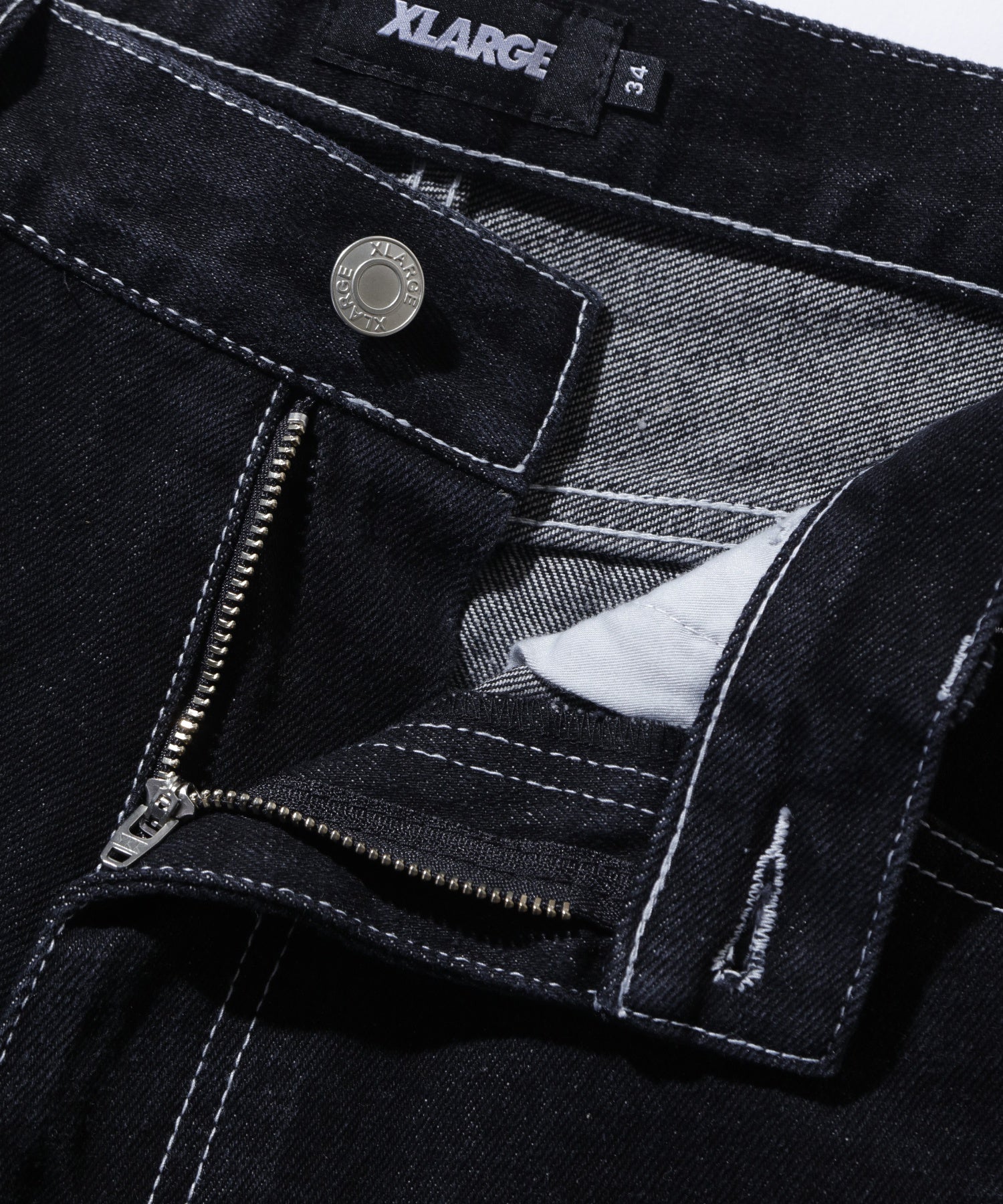 EMBROIDERED DENIM PANTS