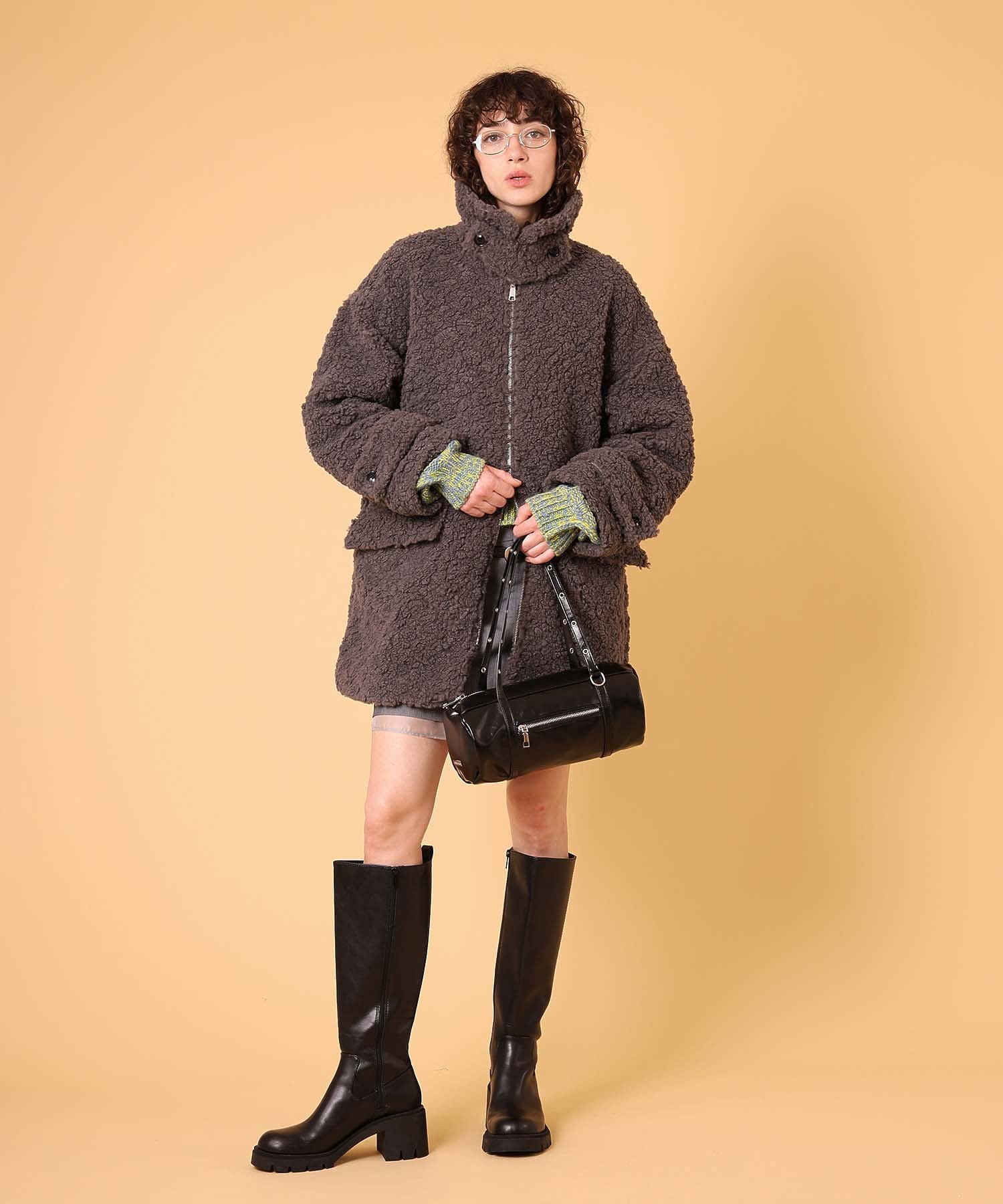 ボアハーフコート