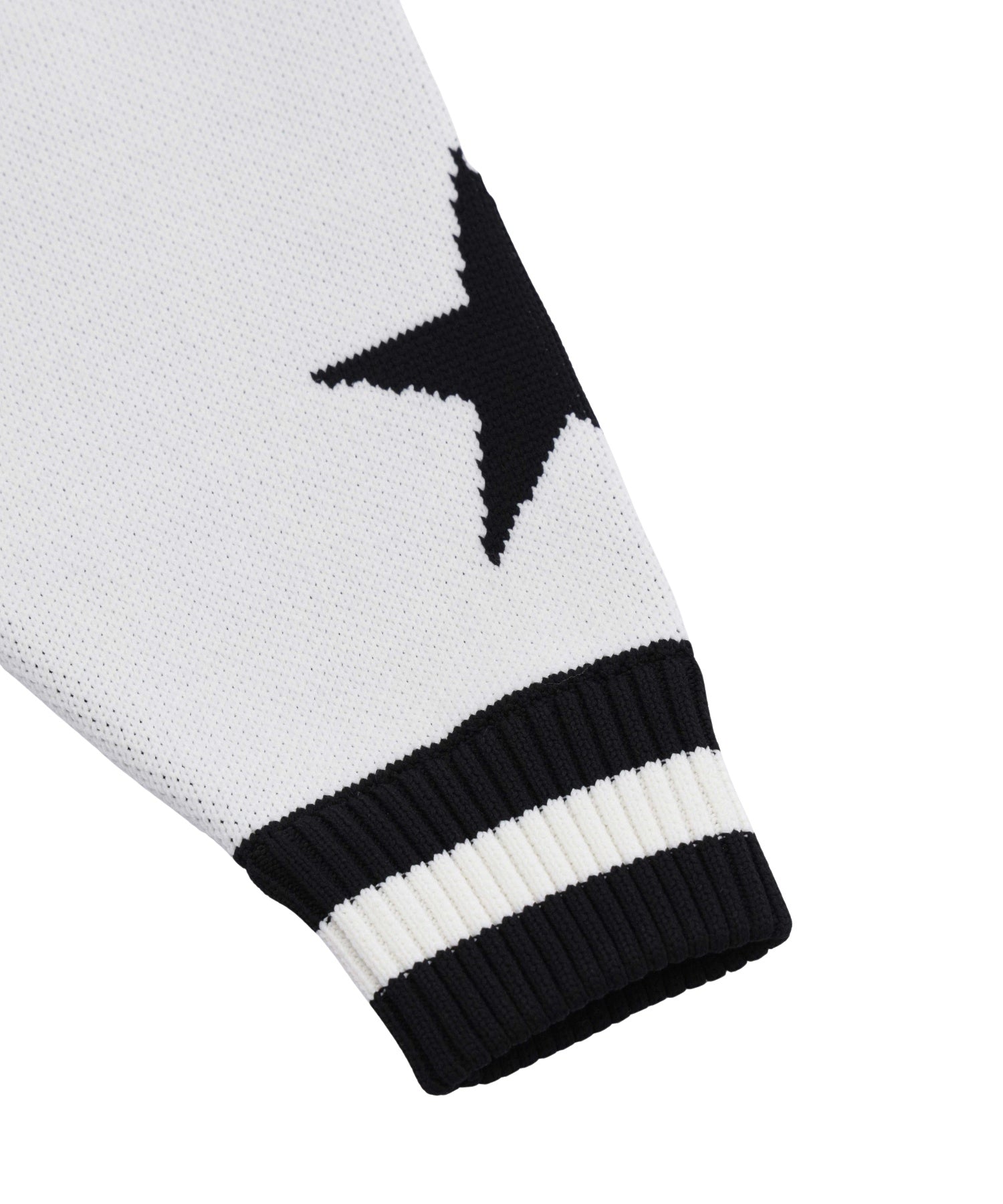PATCH AND JACQUARD STADIUM KNIT JACKET