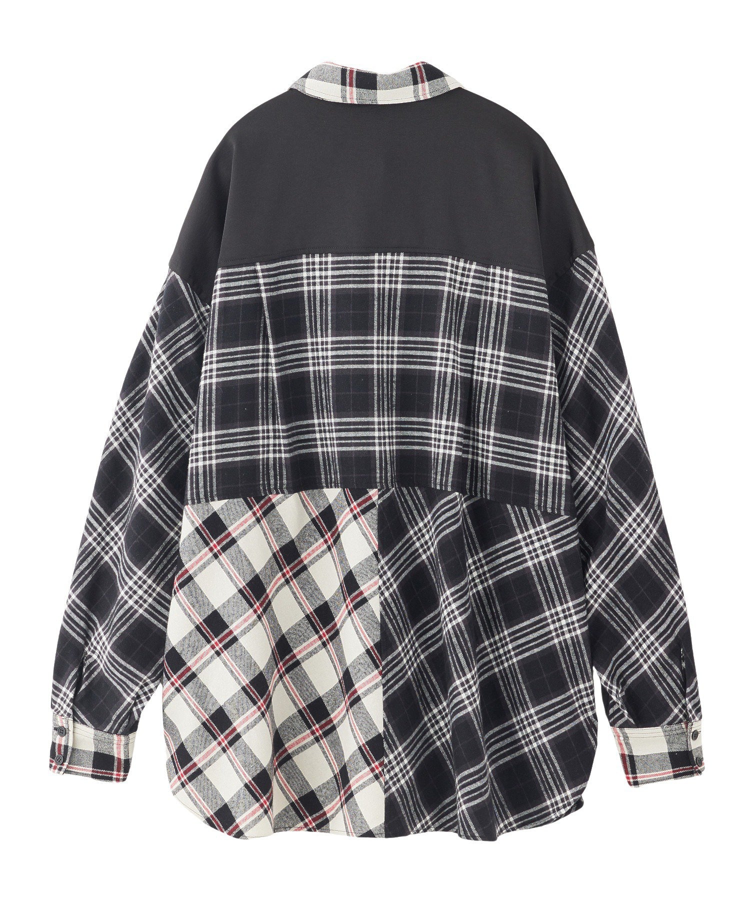 PLAID PATCHWORK SHIRT