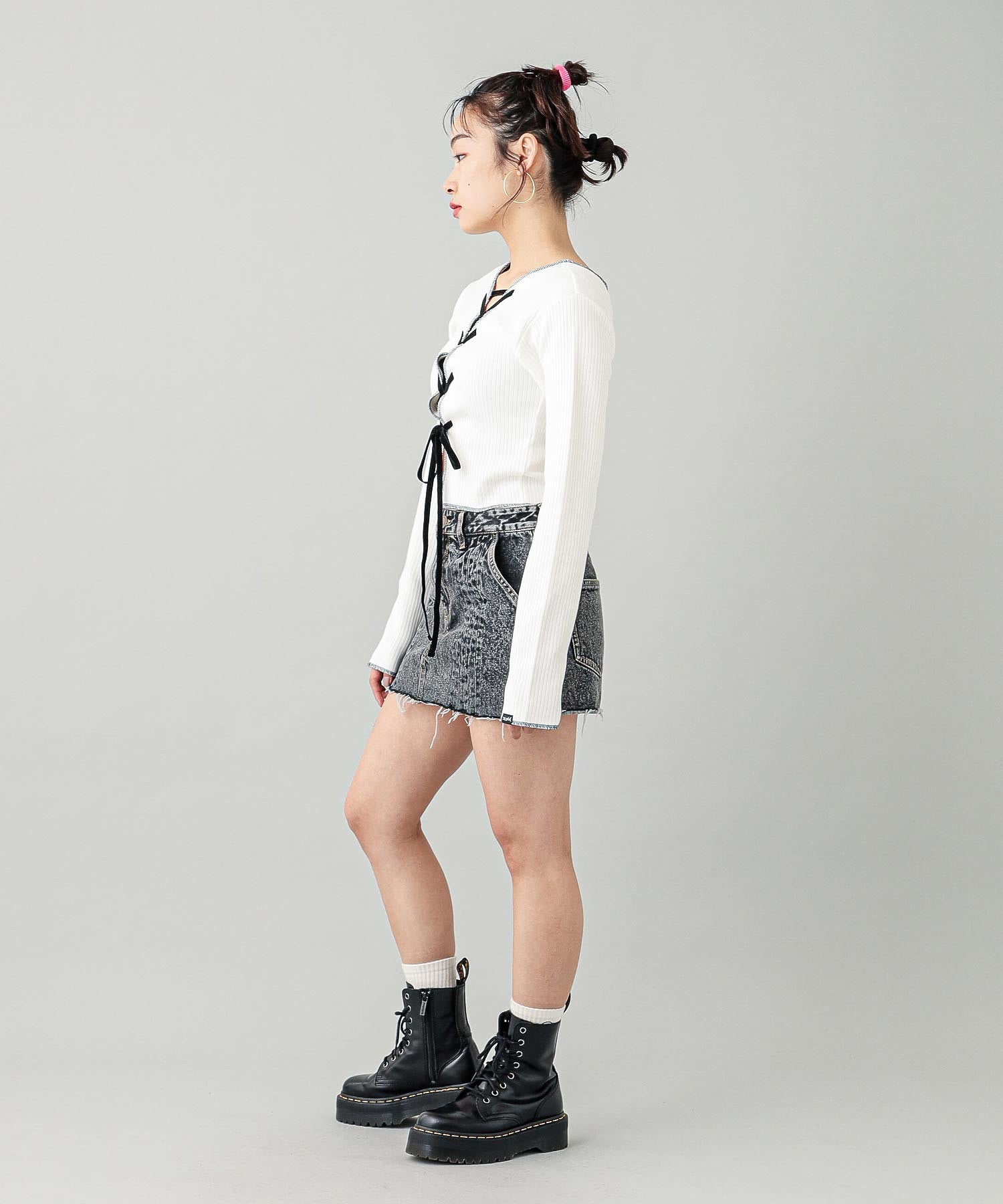 2WAY LACE UP TOP