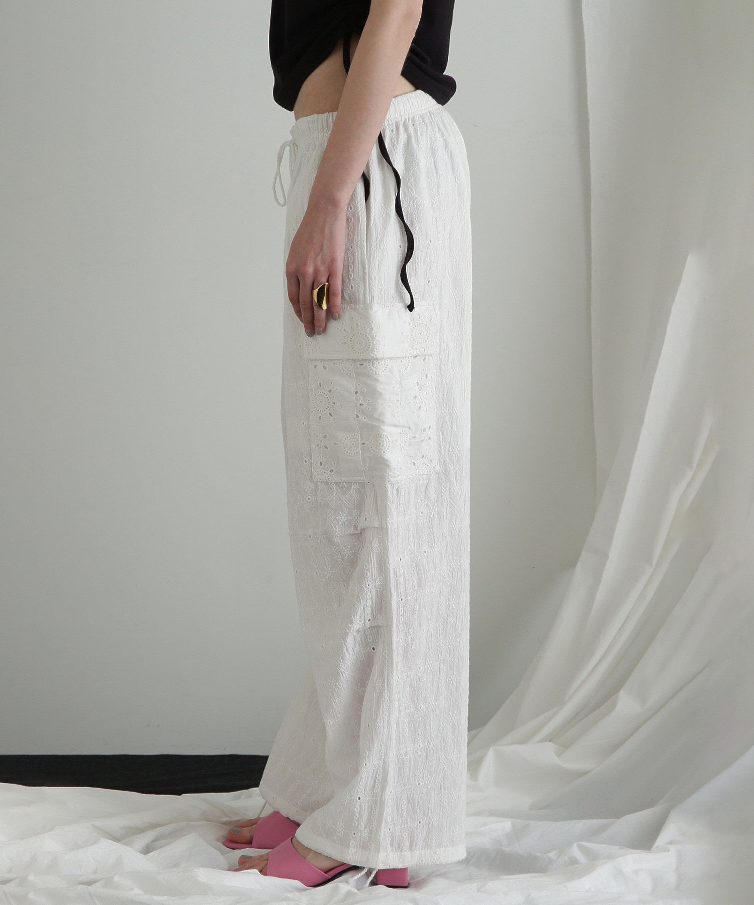 レースカーゴパンツ