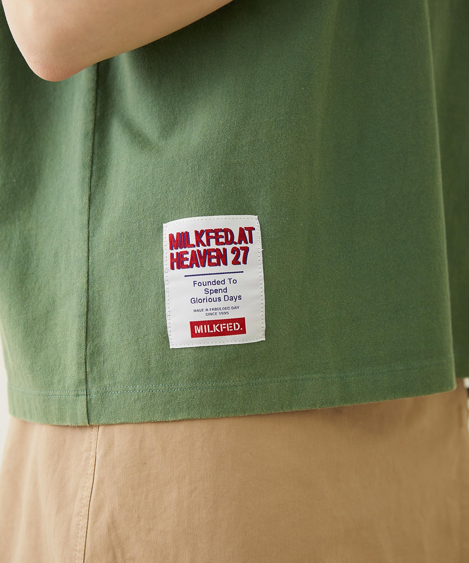 MILKFED.×CHAMPION LA LOGO S/S TEE