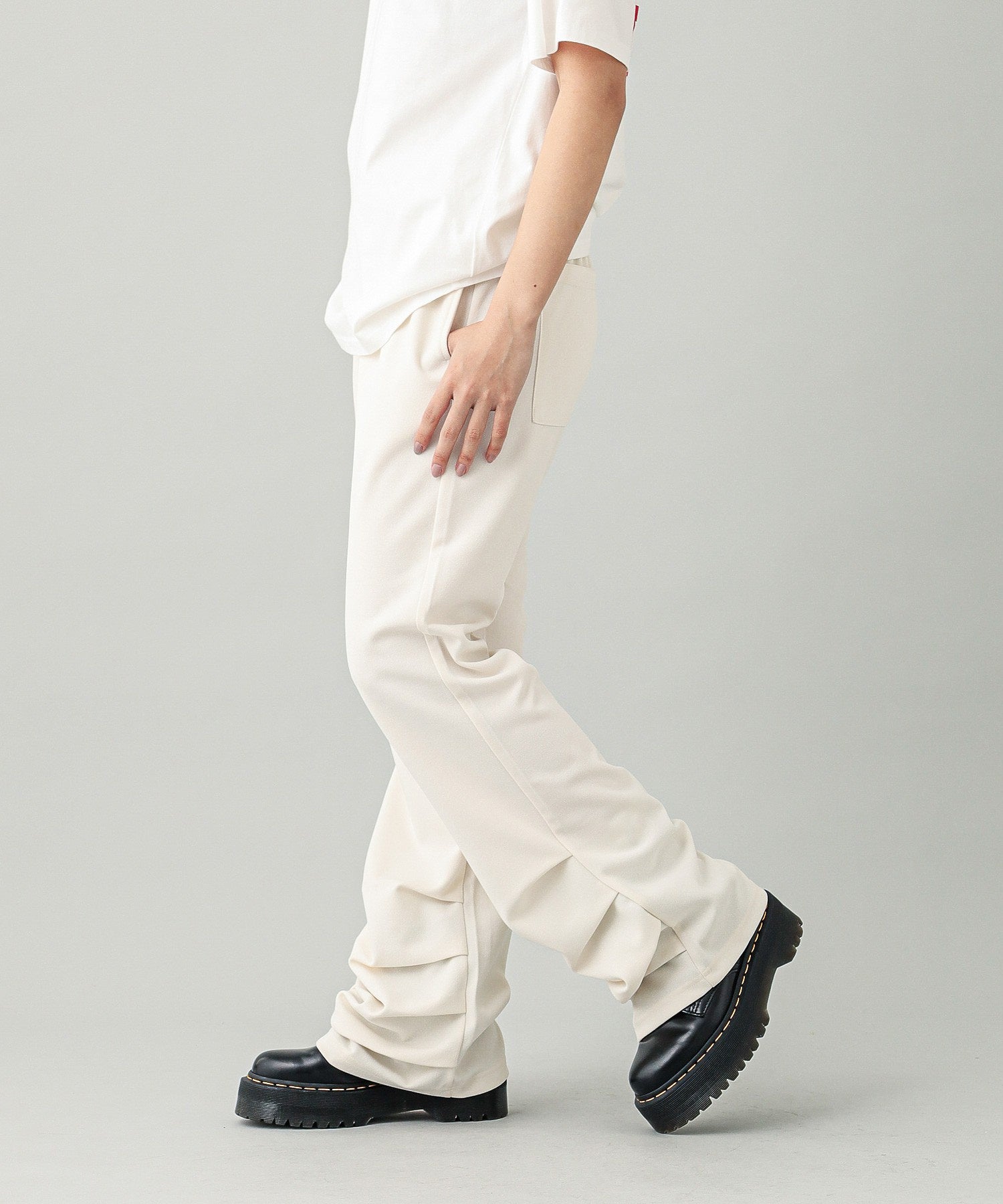 TUCKED HEM EASY PANTS