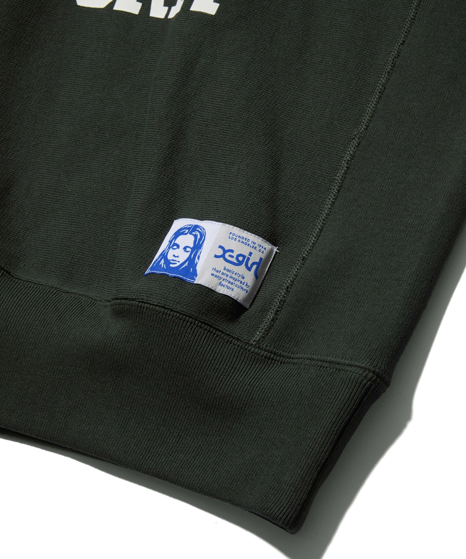 X-girl x Champion REVERSE WEAVE® PRINT AND PATCHED LOGO SWEATSHIRT
