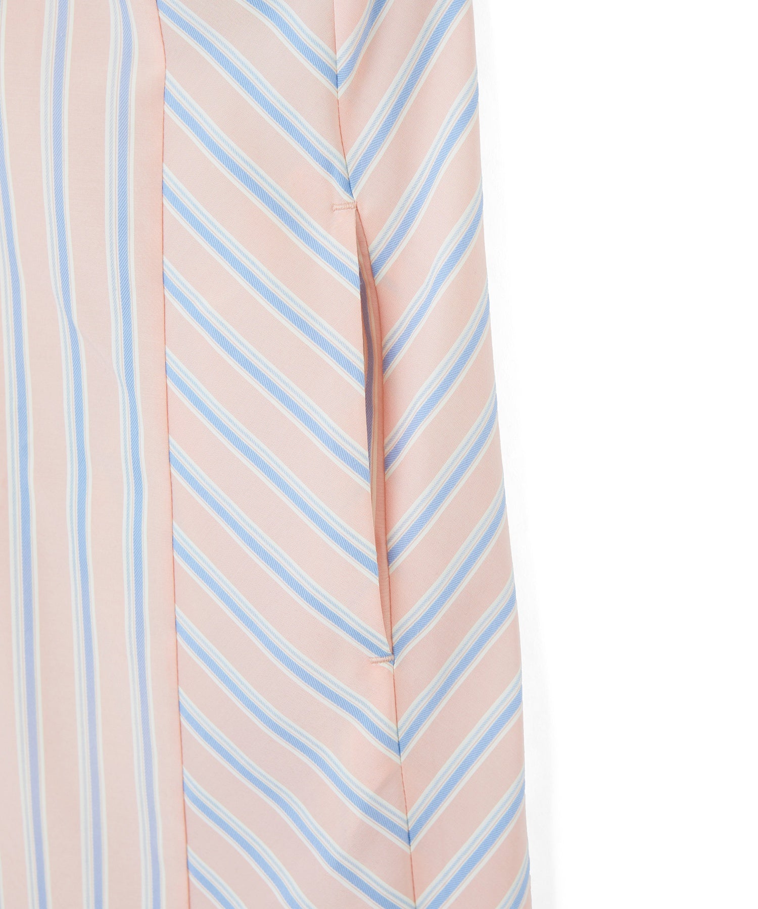 BIAS-CUT STRIPED CAMI DRESS