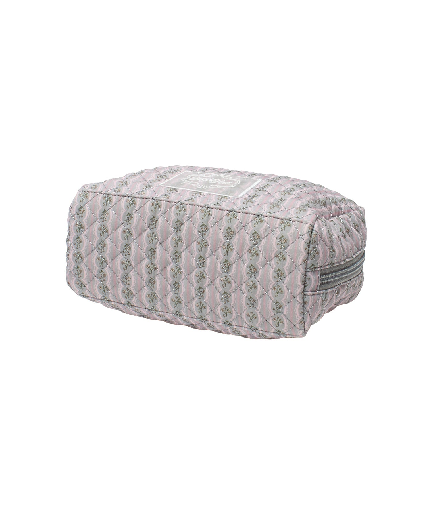 STRIPED FLOWER QUILTED BAG