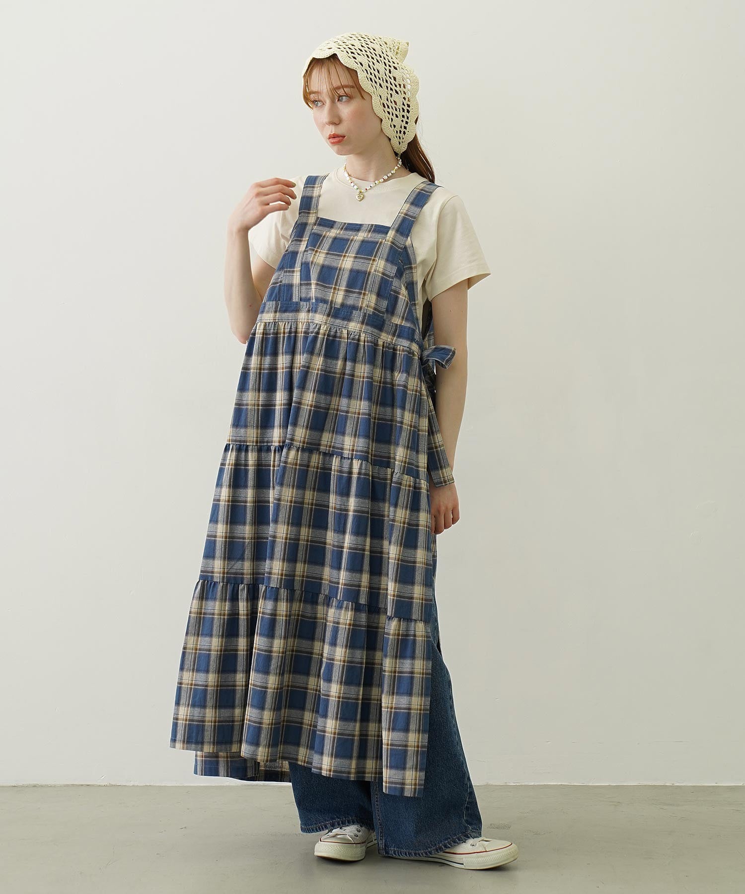 APRON TIERED DRESS
