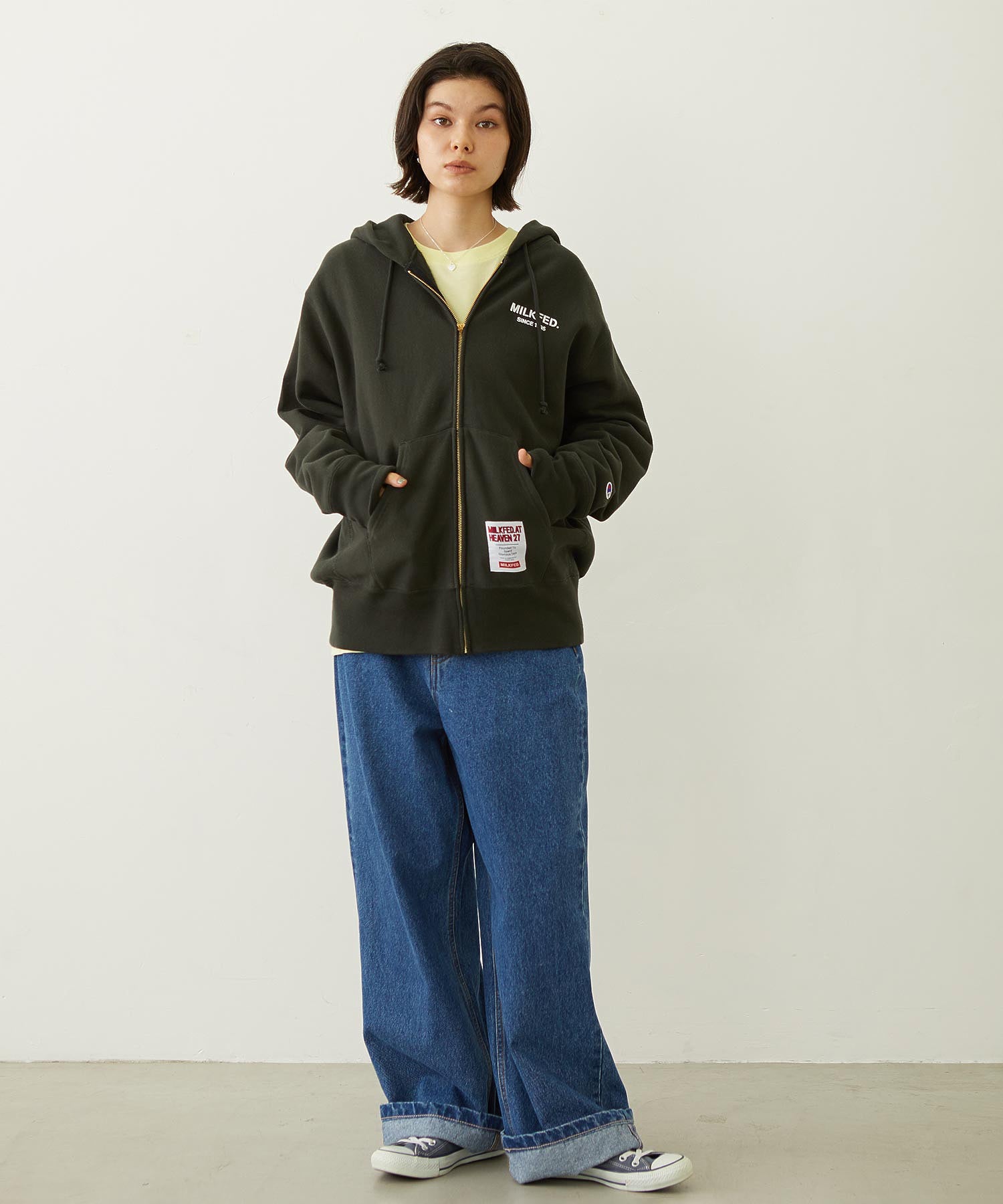 MILKFED. × CHAMPION SWEAT ZIP HOODIE