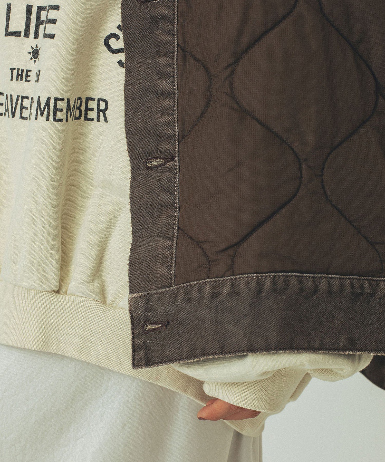 GENE HEAVENS/DENIM x QUILTING JACKET