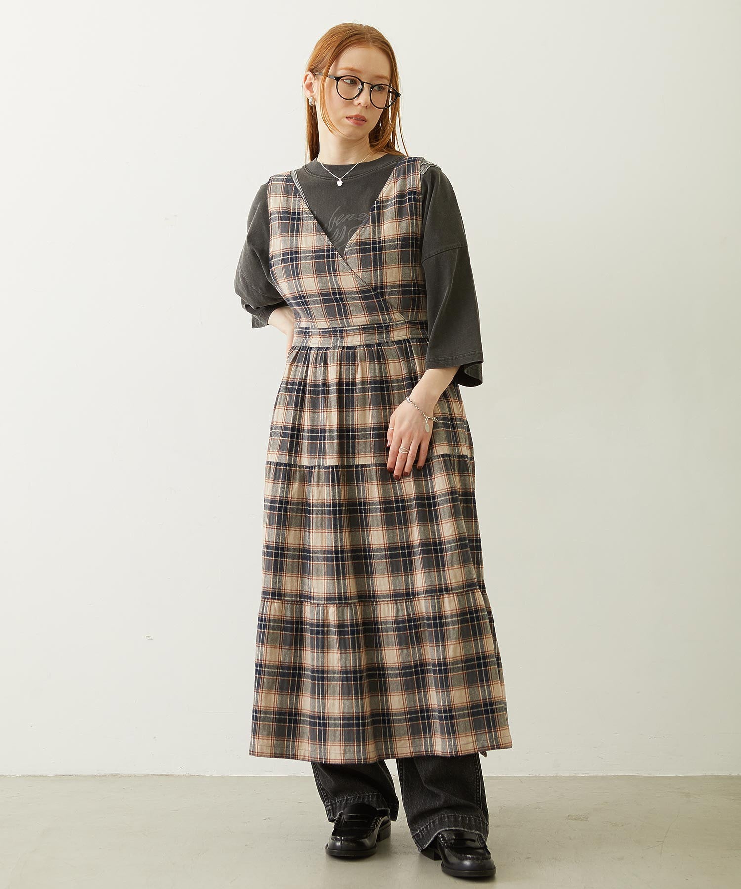 APRON TIERED DRESS