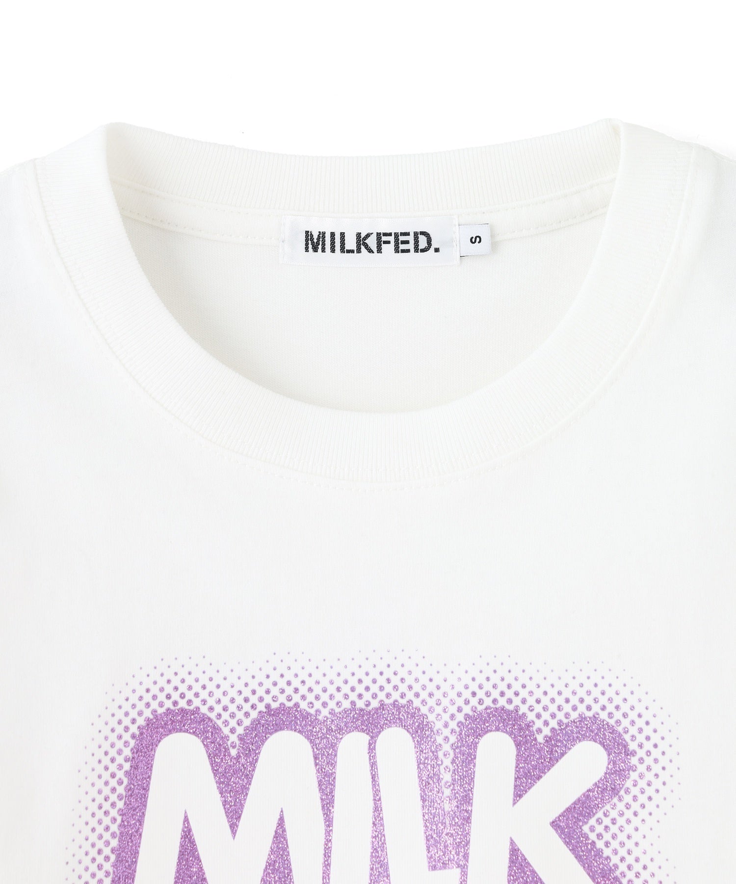 GLITTER HALFTONE LOGO COMPACT S/S TEE