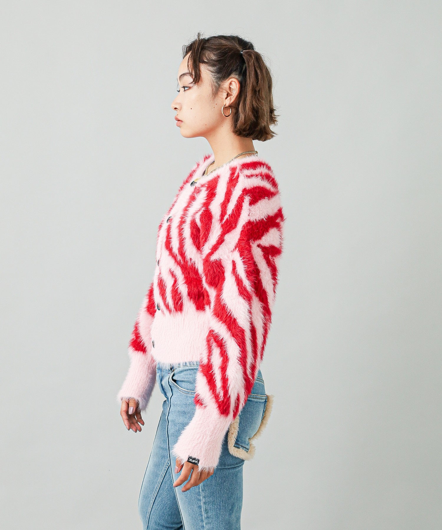 ZEBRA 2WAY KNIT CARDIGAN