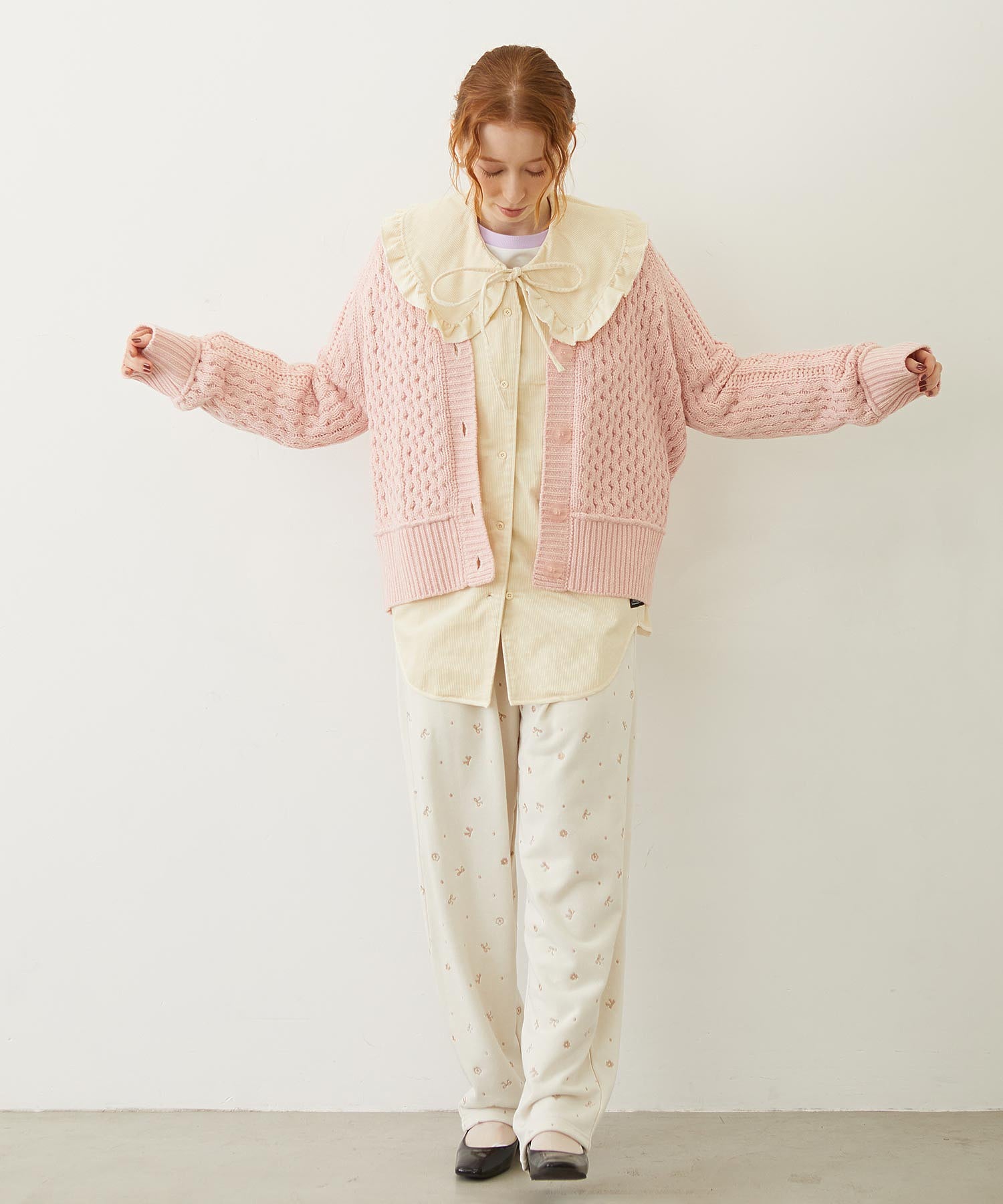 BIG COLLAR CORDUROY SHIRT