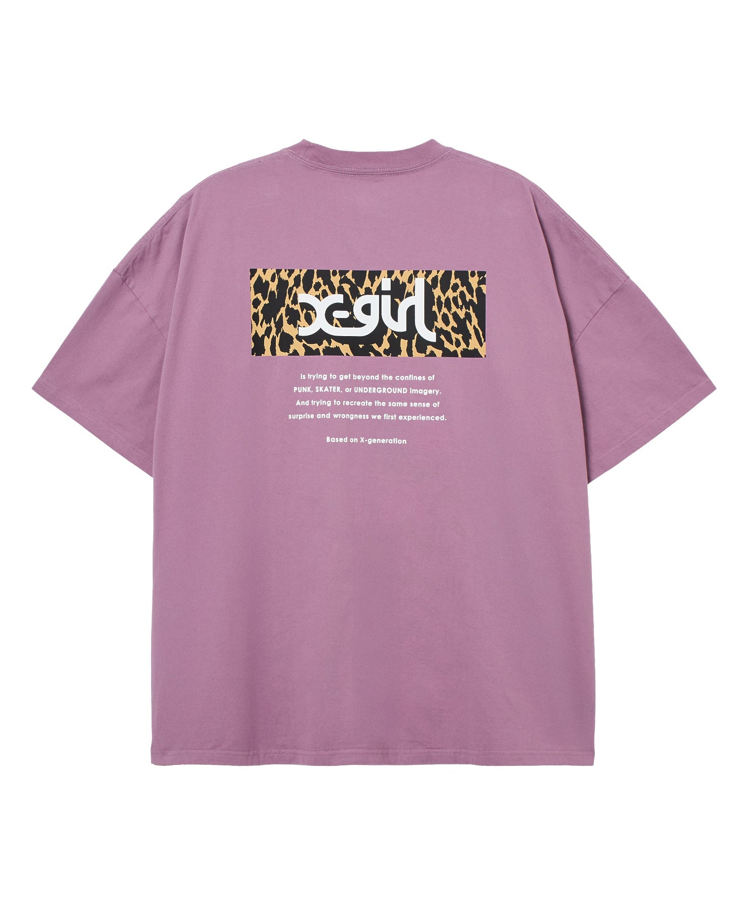 LEOPARD BOX LOGO S/S BIG TEE DRESS