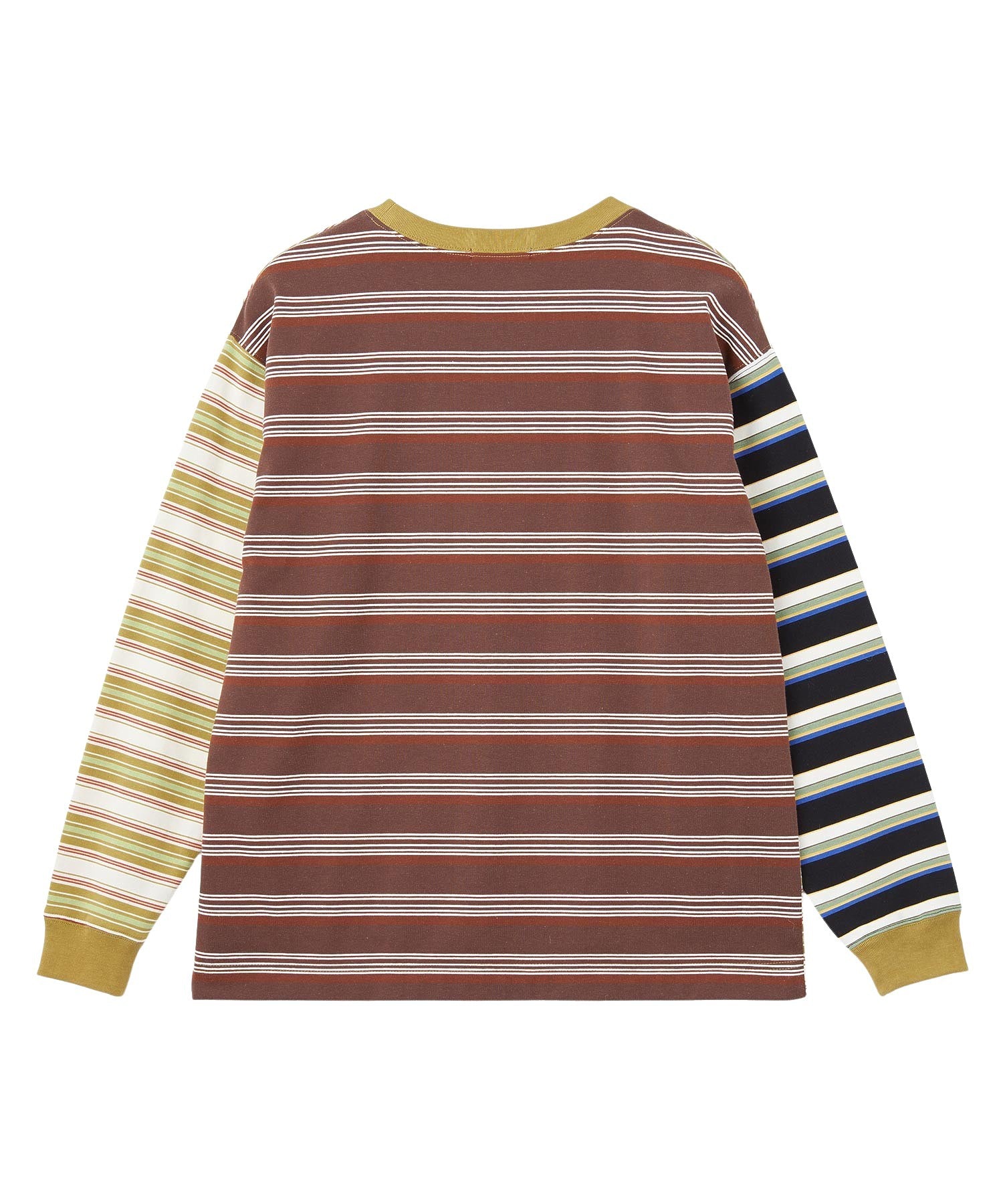 THREE PATTERN STRIPE L/S TOP