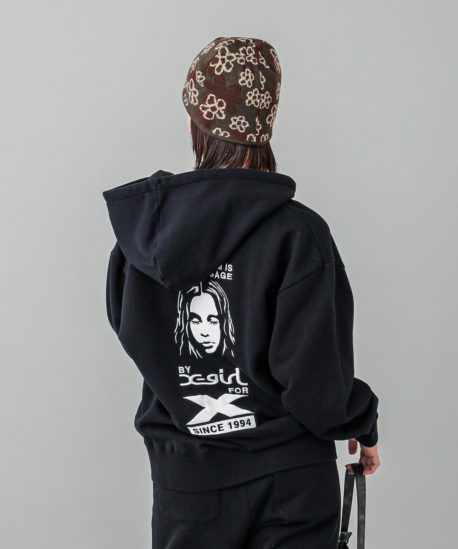 BY X-GIRL FOR X ZIP UP SWEAT HOODIE