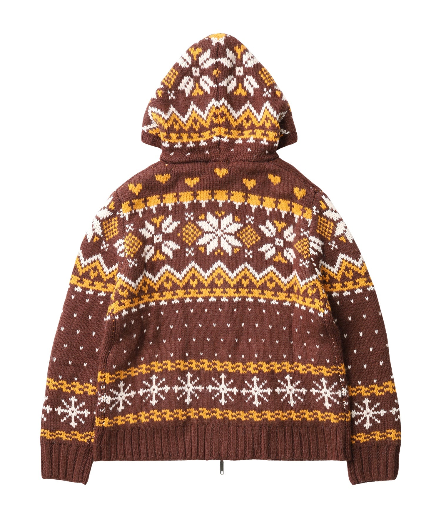 SNOW PATTERN COWICHAN KNIT JACKET