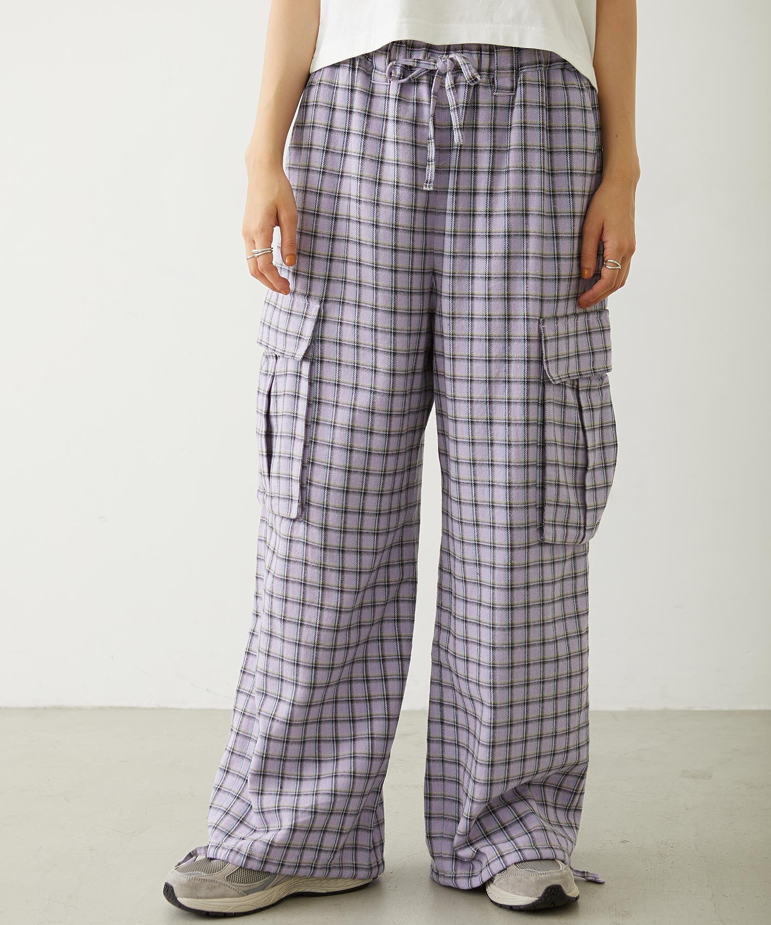 CHECKED CARGO PANTS