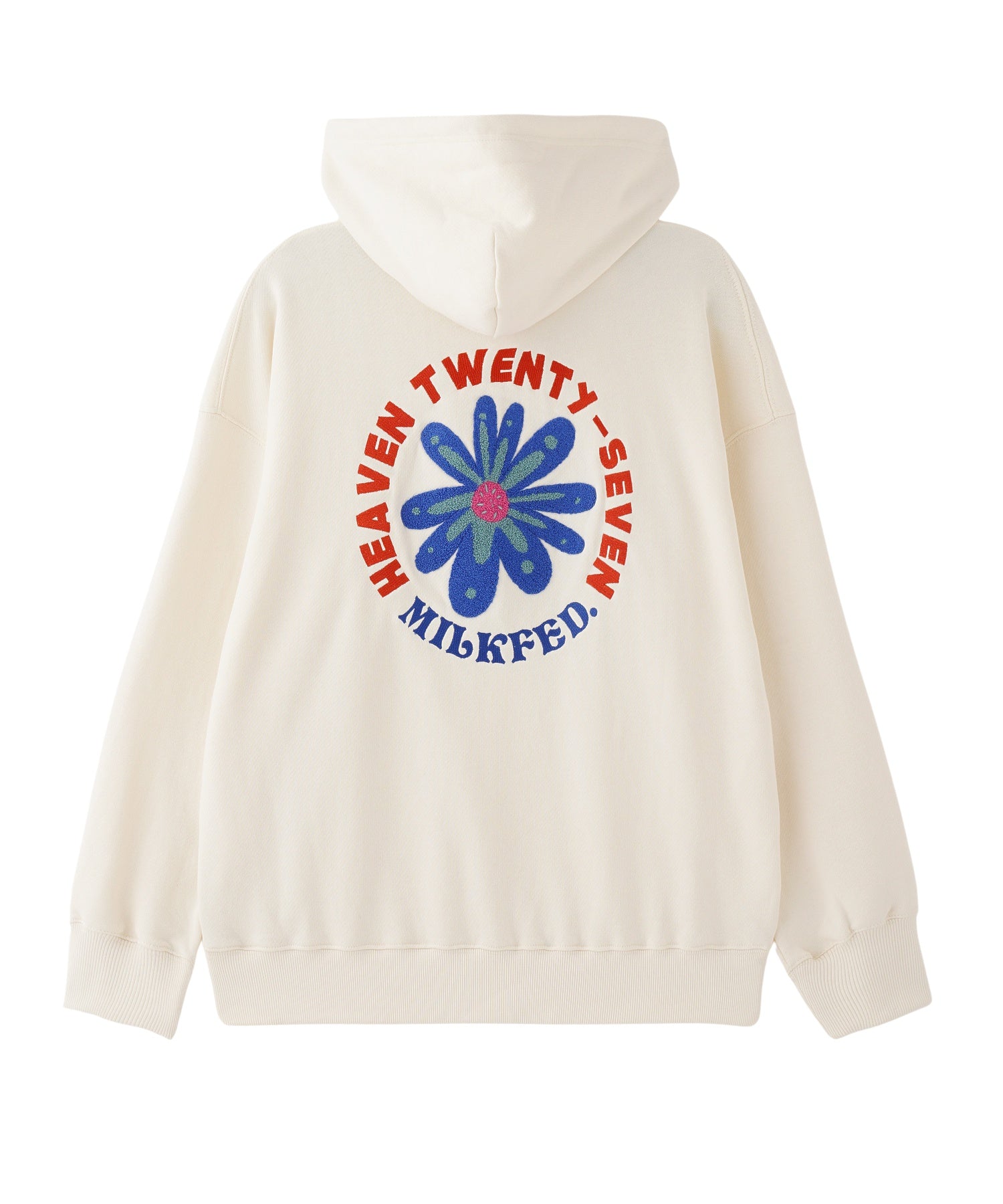 EMBROIDERD FLOWER SWEAT HOODIE