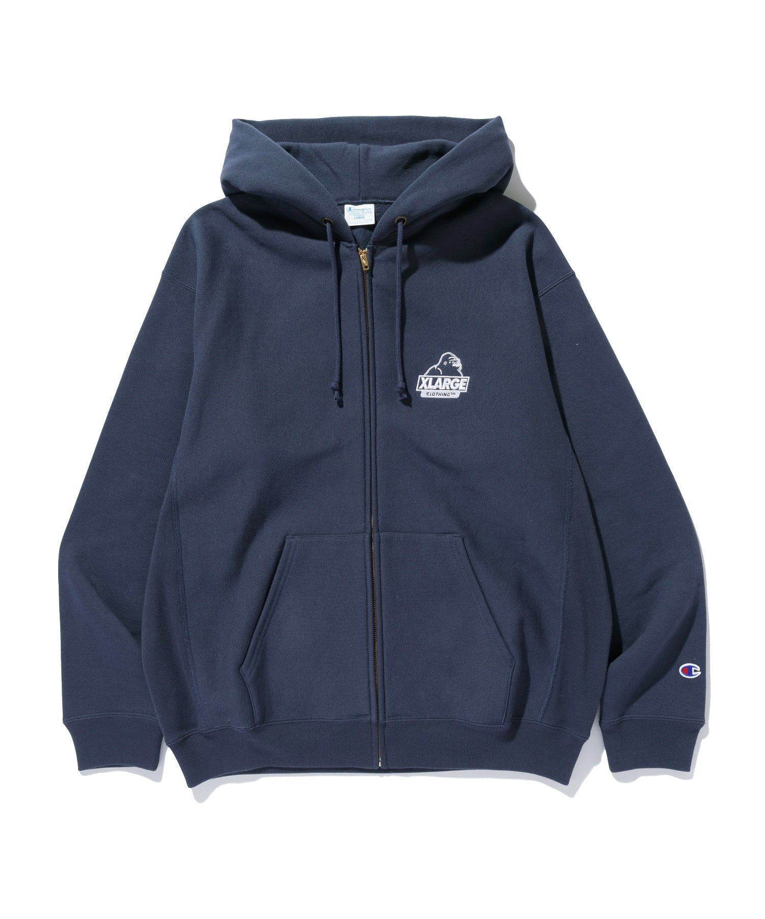 XLARGE×Champion REVERSE WEAVE ZIP UP HOODED SWEATSHIRT