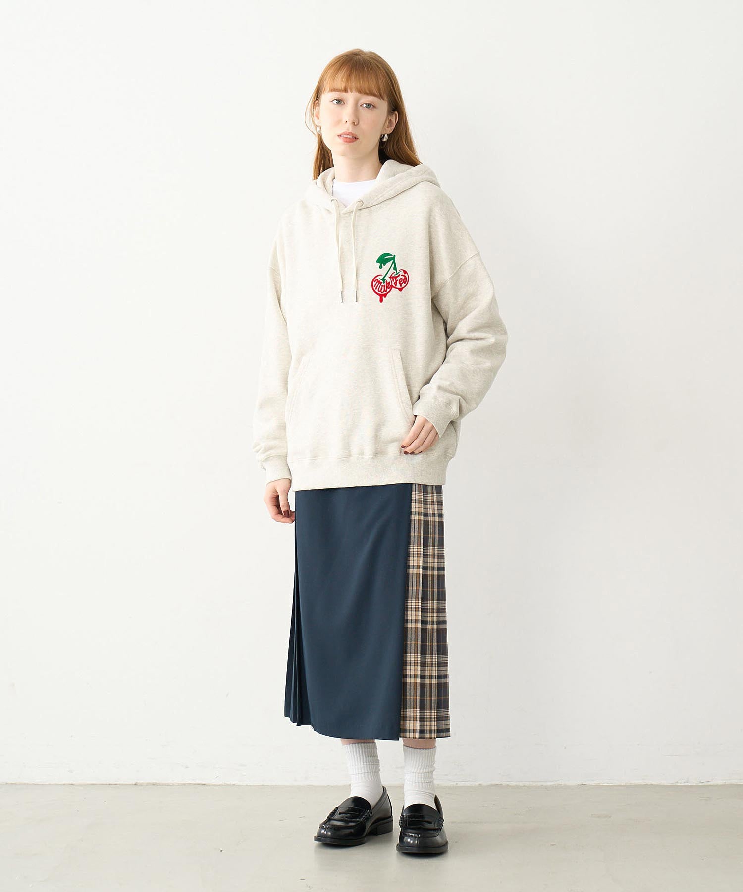 PLAID PANEL SKIRT