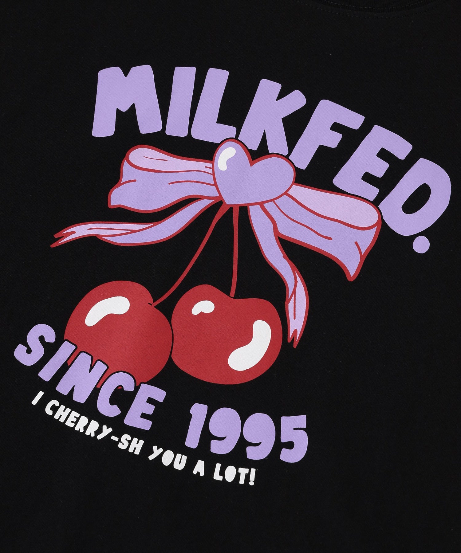 CHERRY RIBBON WIDE S/S TEE