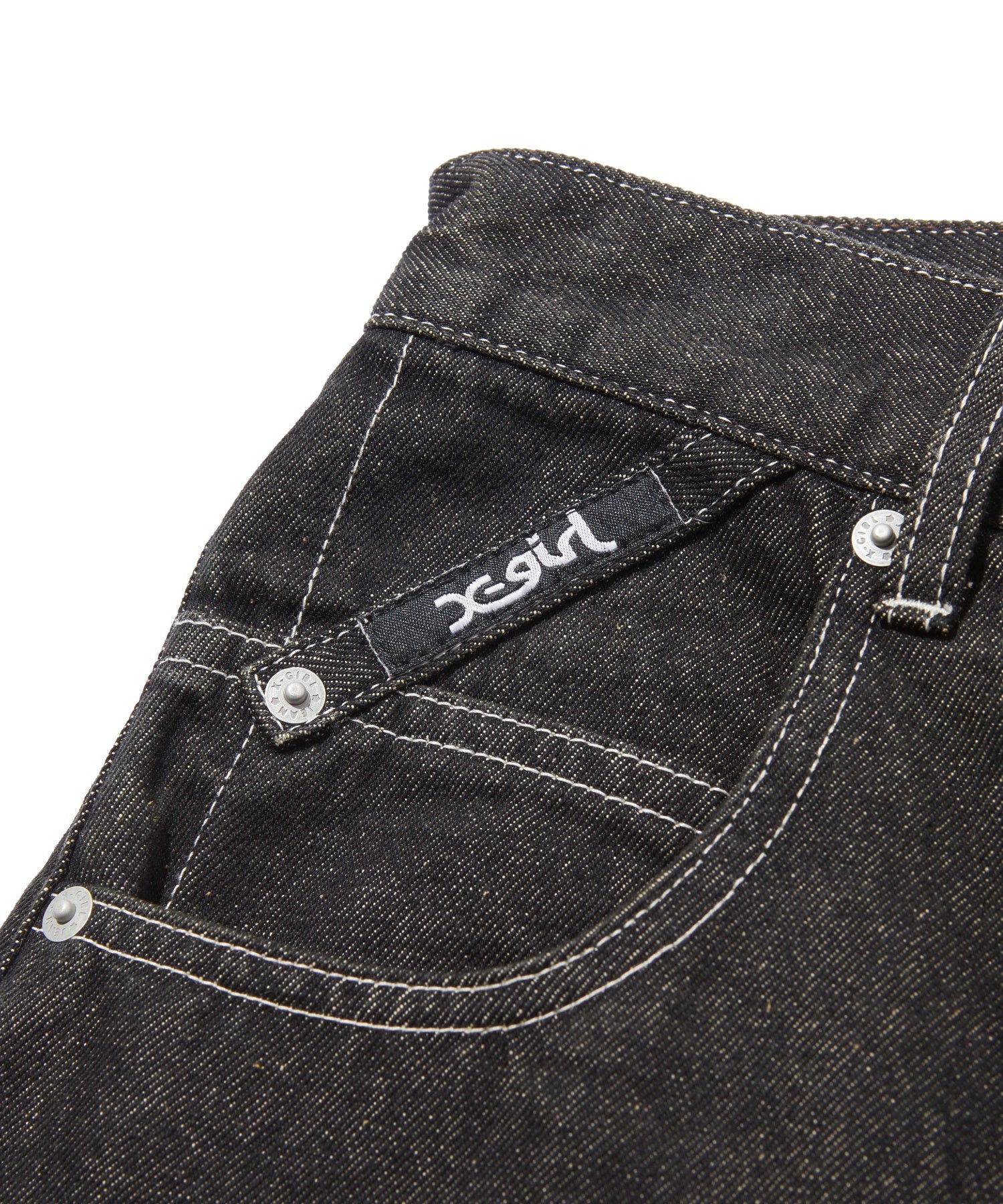 LOOP WITH BUCKLE WIDE LEG DENIM PANTS