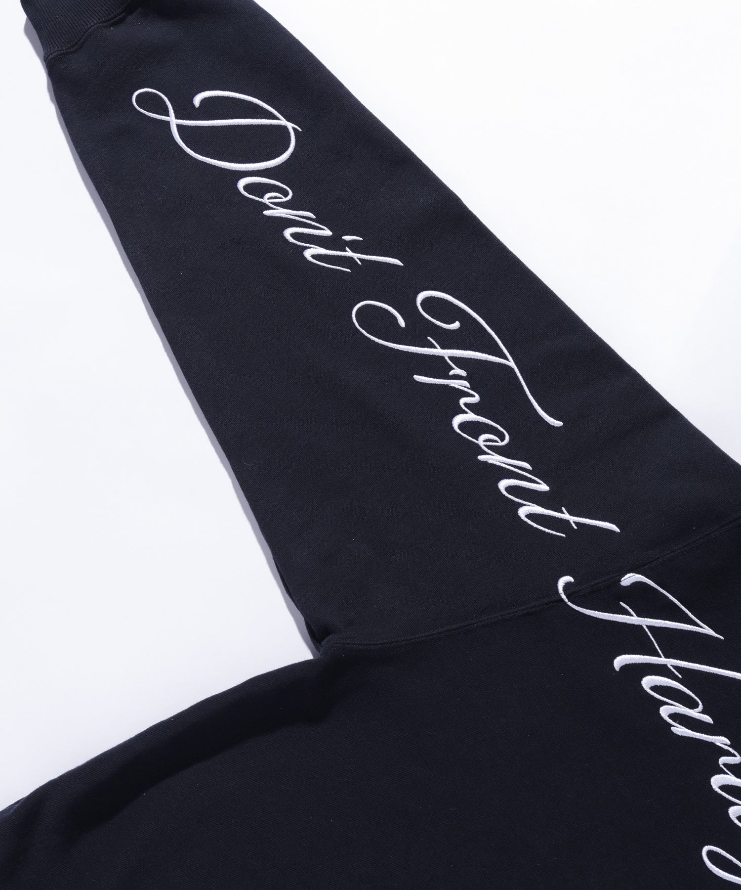 CURSIVE ZIP UP HOODED SWEATSHIRT