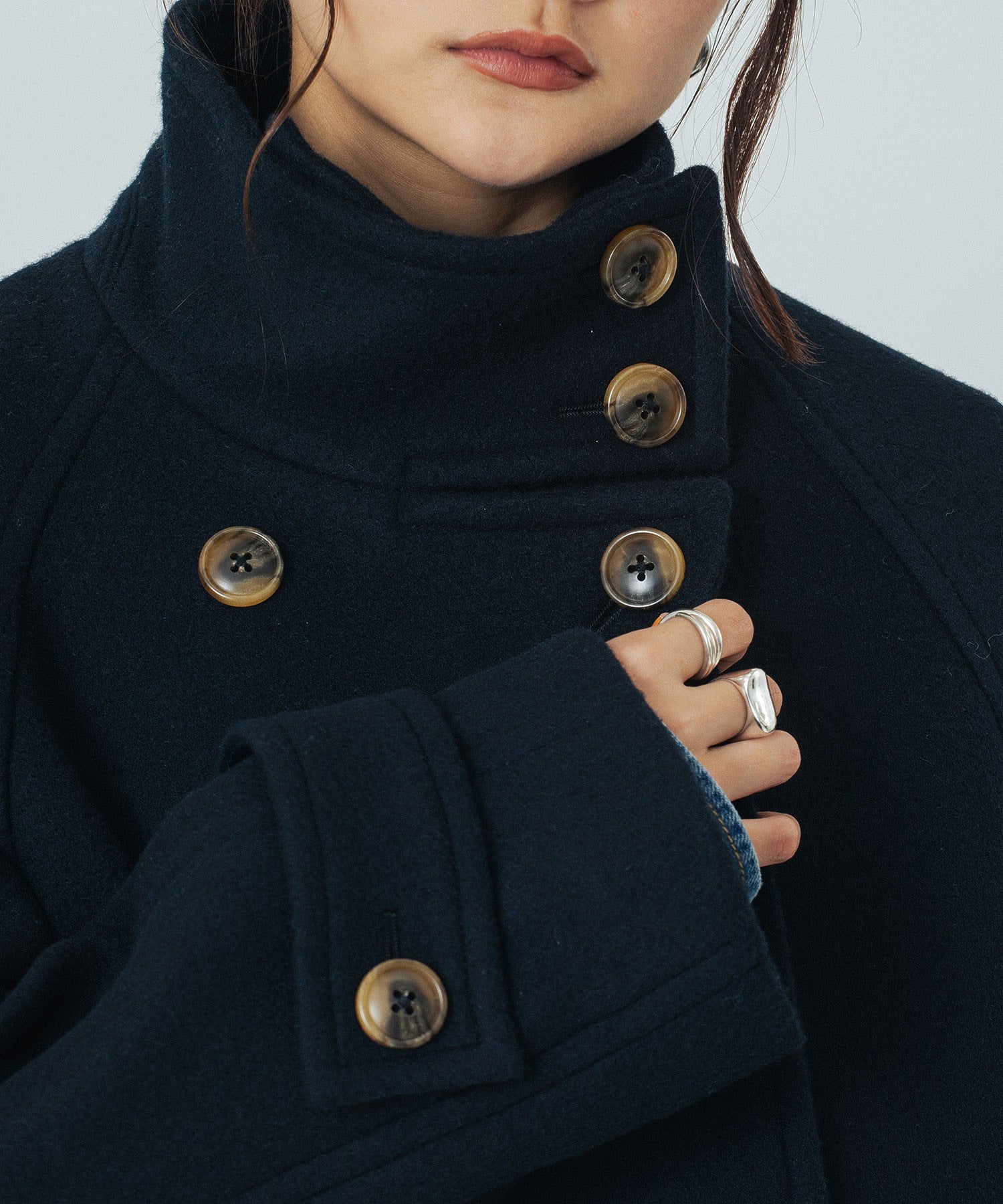 STAND COLLAR COAT
