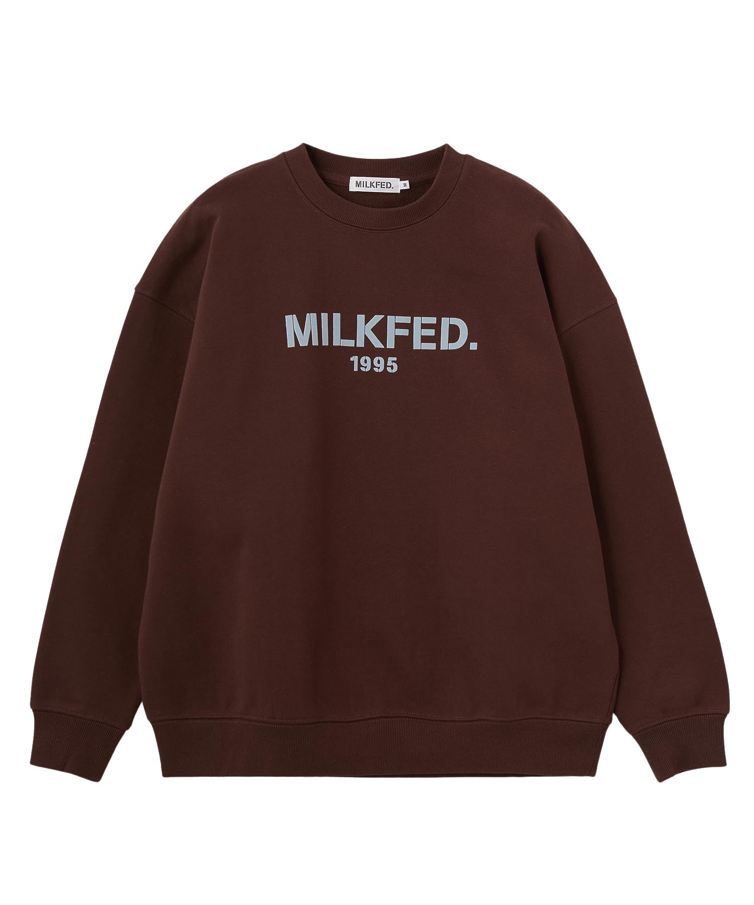 STENCIL LOGO WIDE CREW SWEAT TOP
