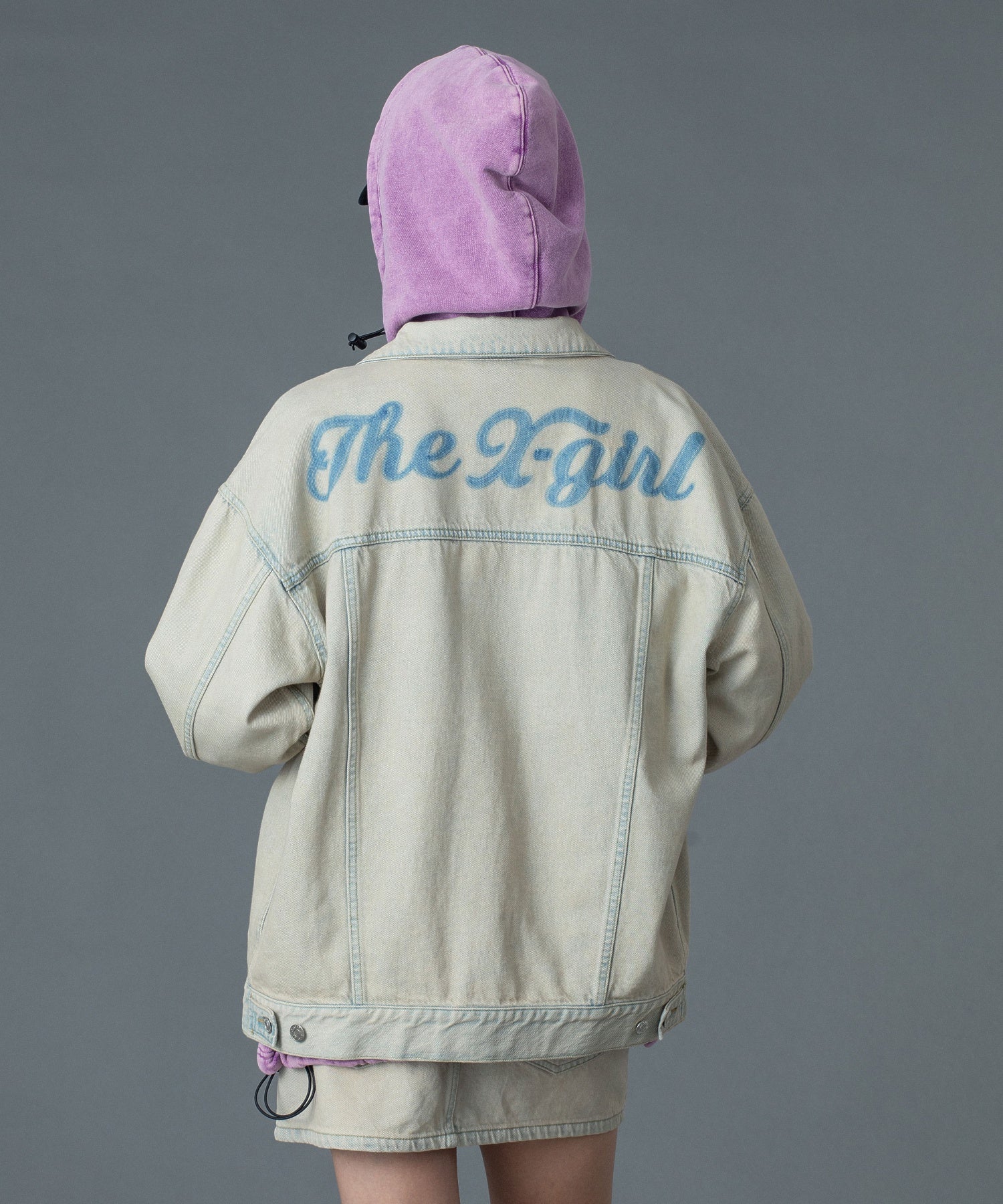 CURSIVE LOGO DENIM JACKET