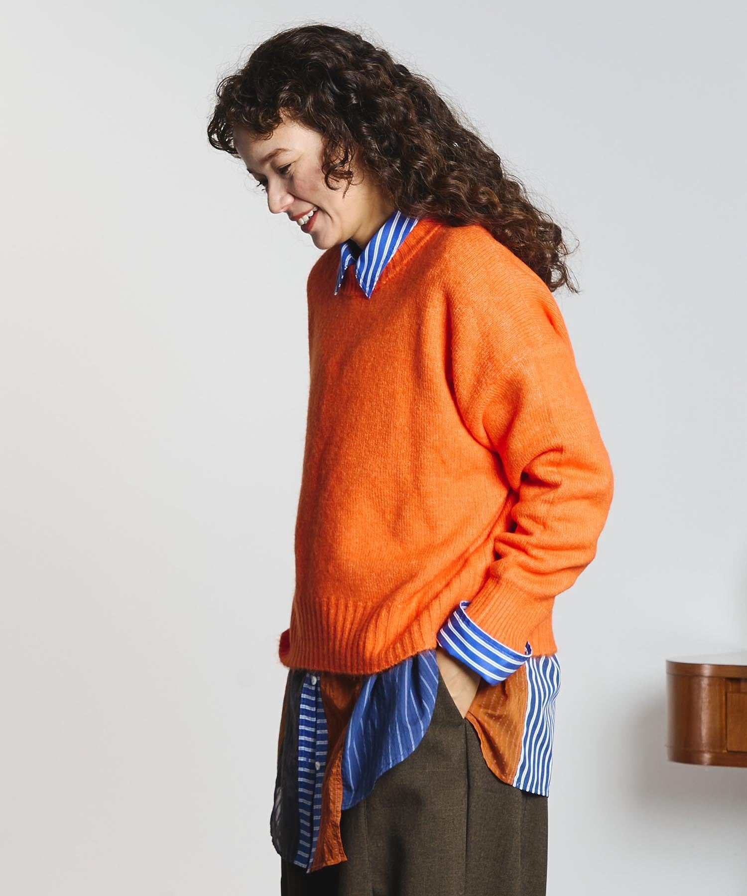 GENE HEAVENS/STRIPE PANEL SHIRT