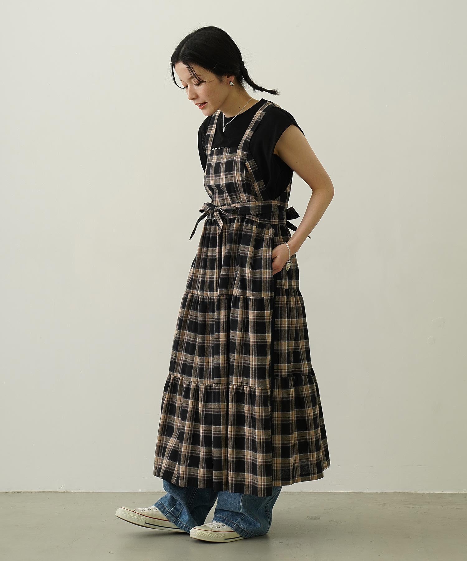 APRON TIERED DRESS