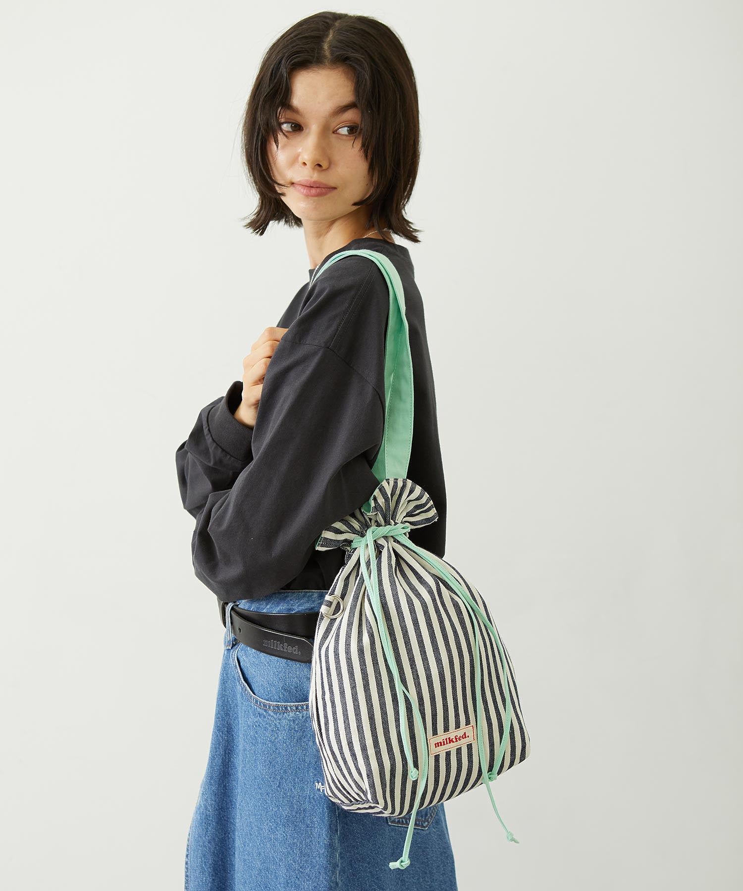 STRIPED TOTE BAG