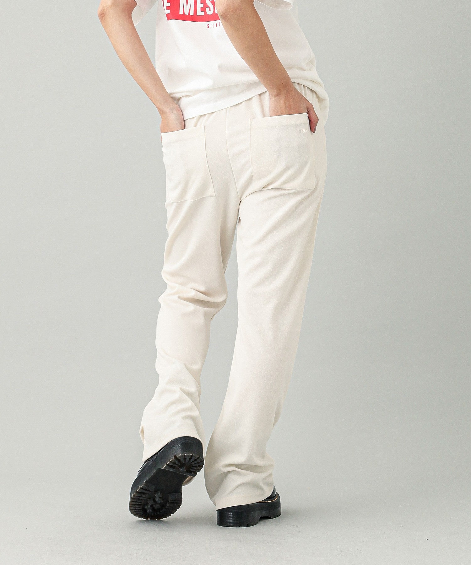 TUCKED HEM EASY PANTS