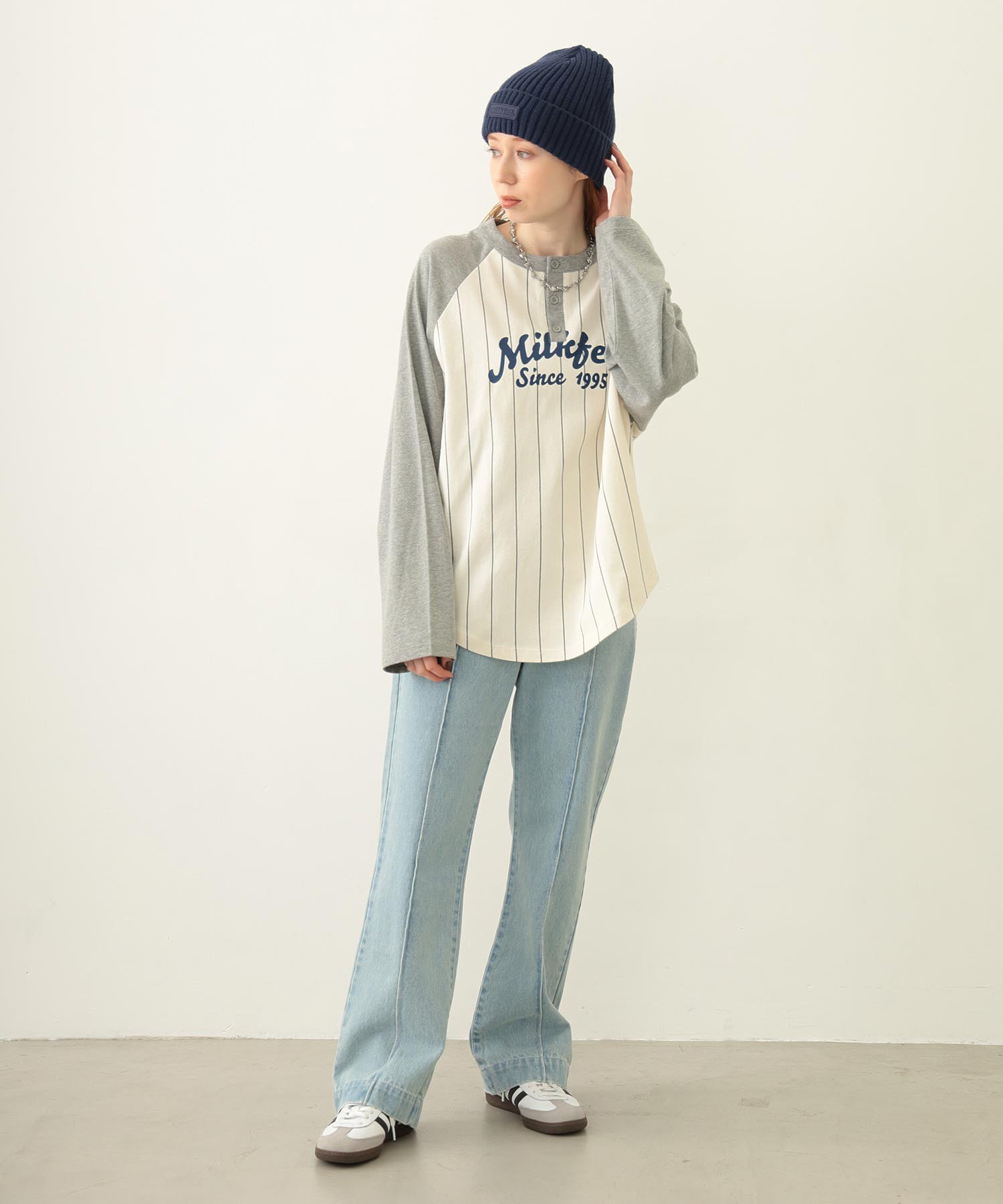 RUBBER PATCH KNIT CAP