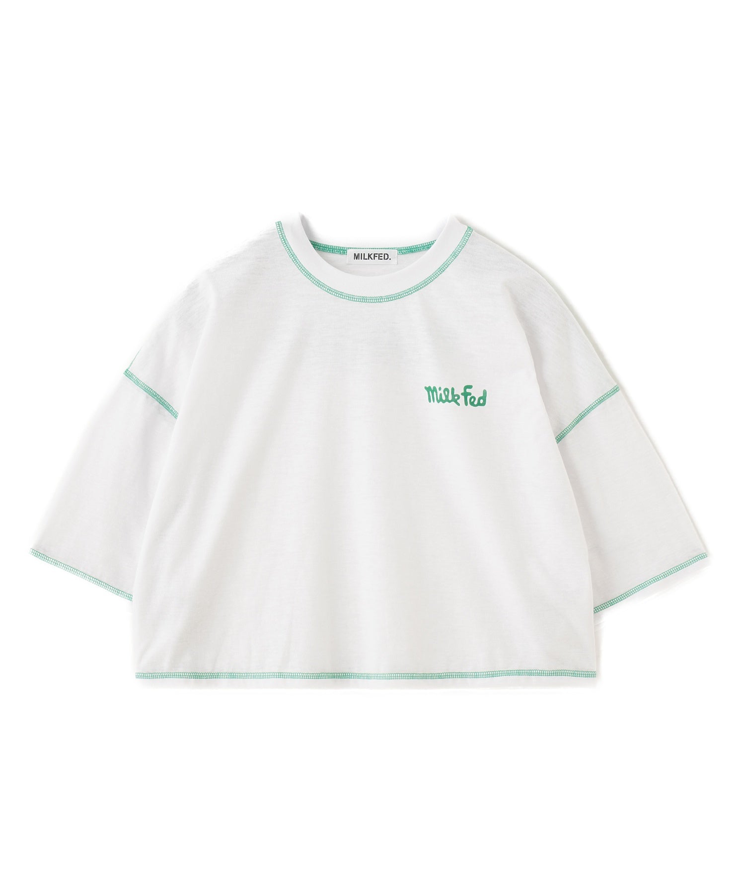 COLOR STITCH WIDE S/S TOP