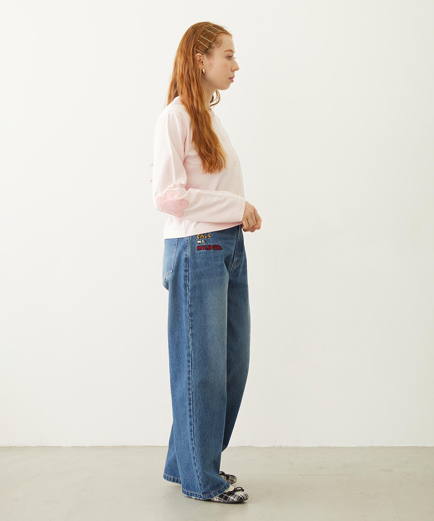 FLOWER ELBOW CARDIGAN