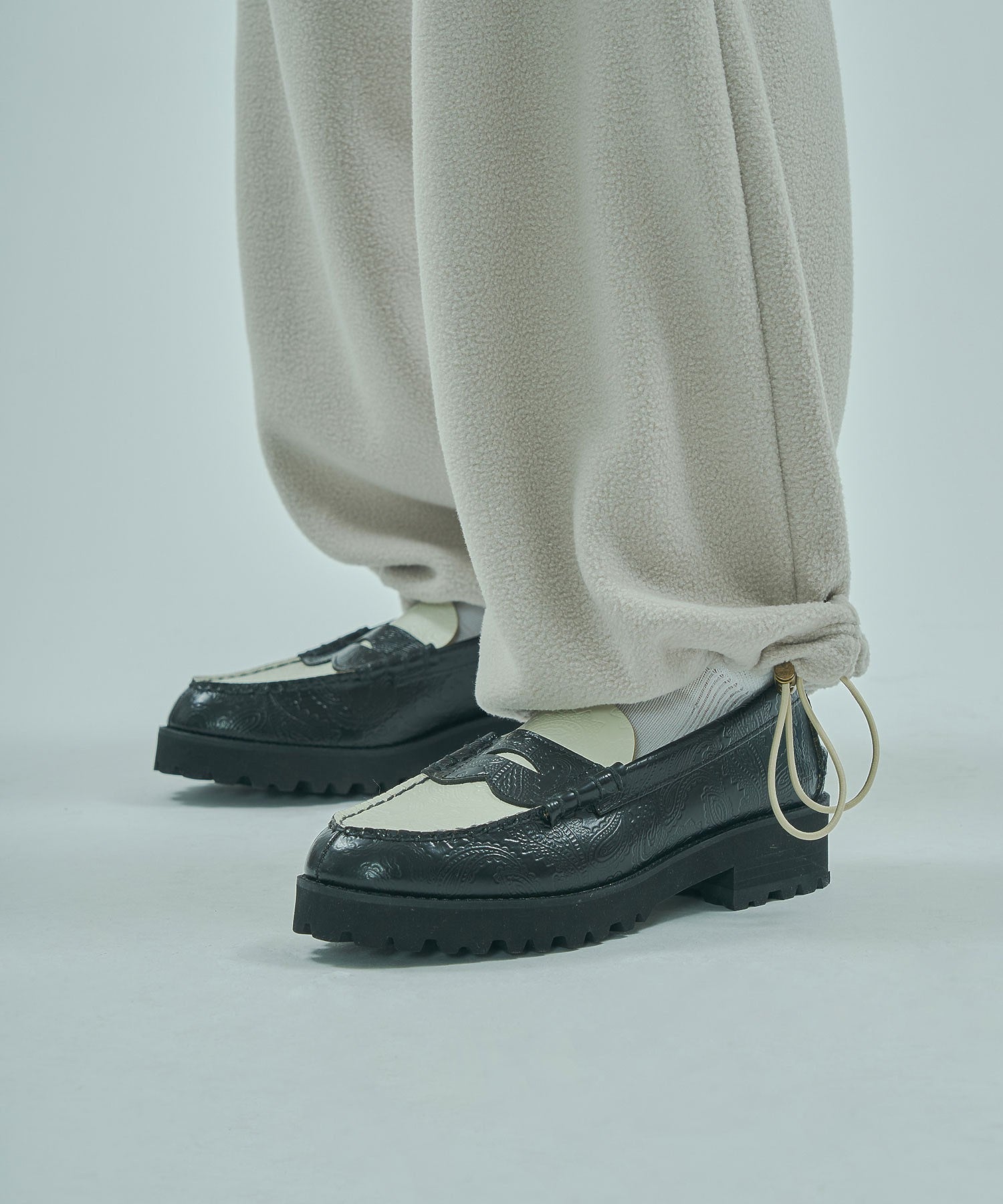 UMBRO × ROSE BUD/DOUBLE WAIST FLEECE PANTS